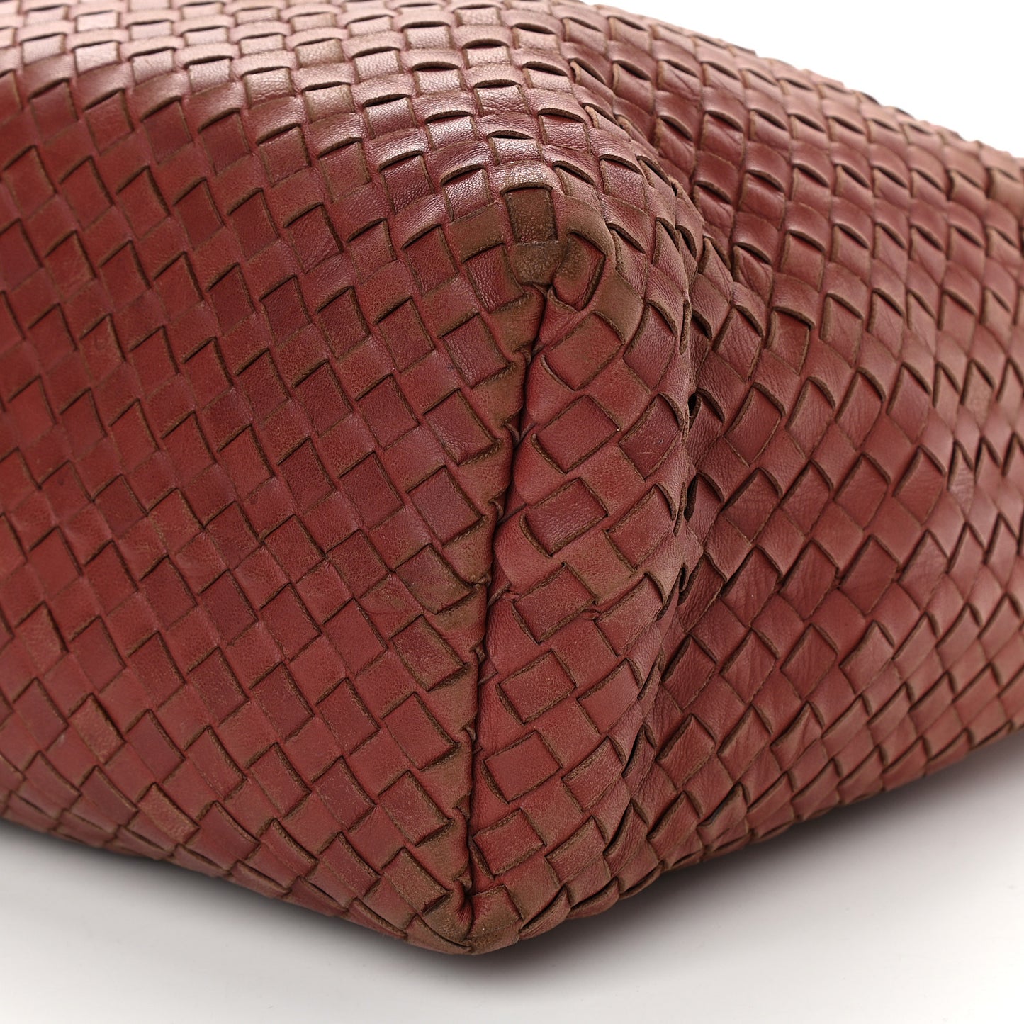 Nappa Intrecciato Pyramid Hobo Brique