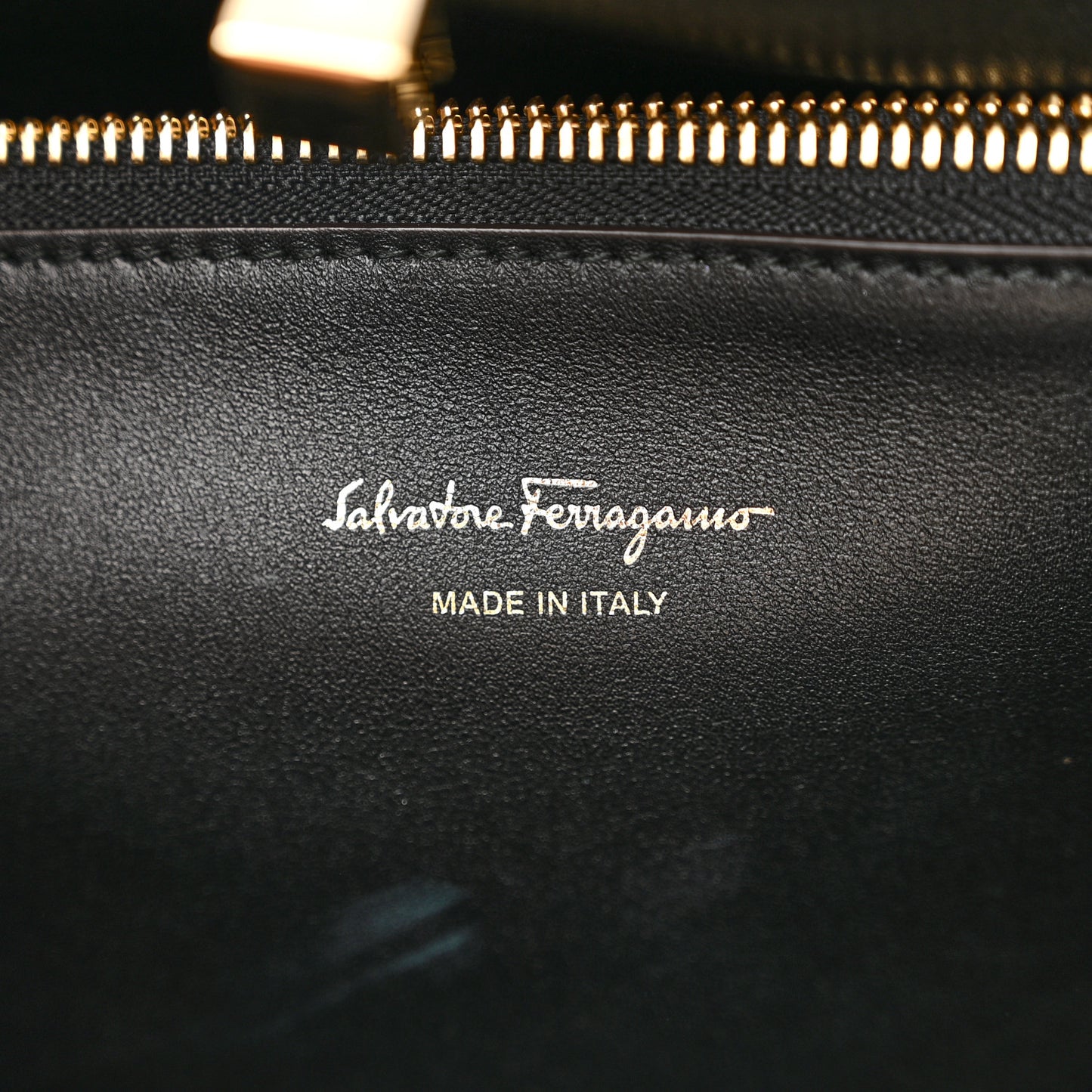 Calfskin Large Studio Bag Wine Bone Black