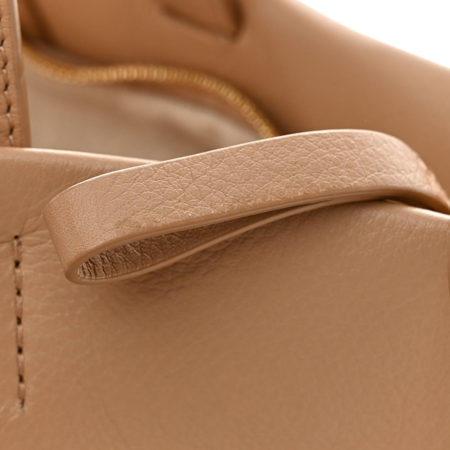 Calfskin Mini Tulipano Bag Nocciola