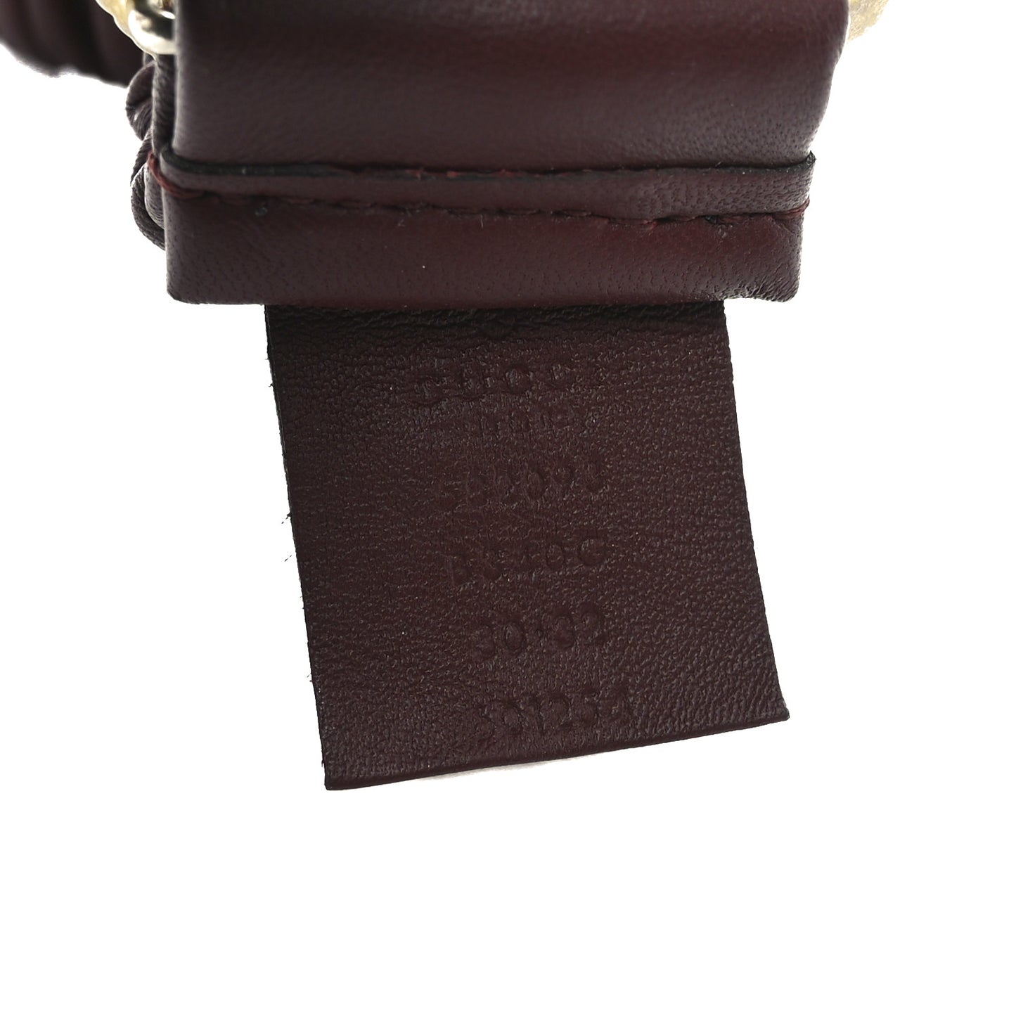 Calfskin Elastic Torchon Double G 40mm Belt 80 32 Burgundy