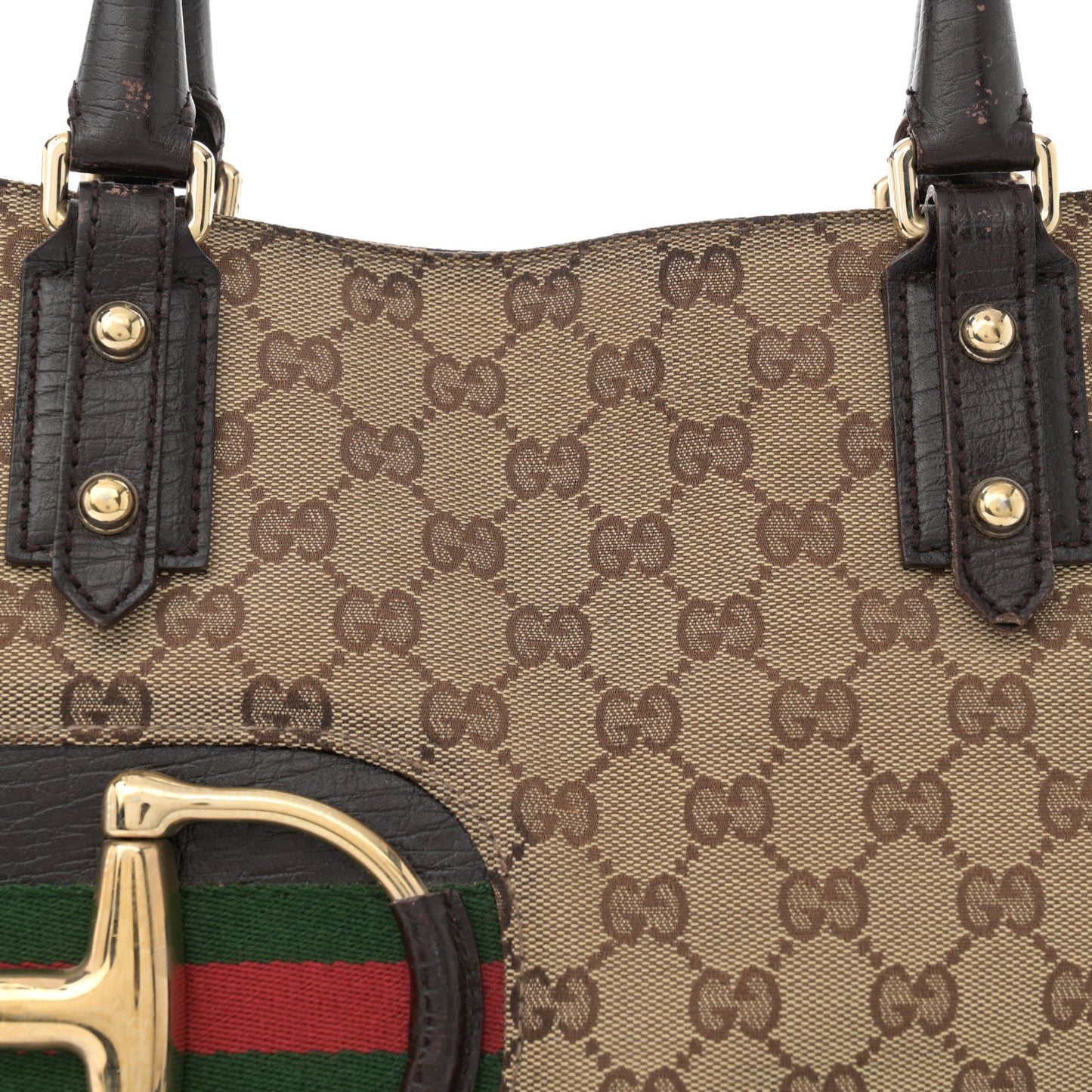 Monogram Medium Hasler Tote Dark Brown