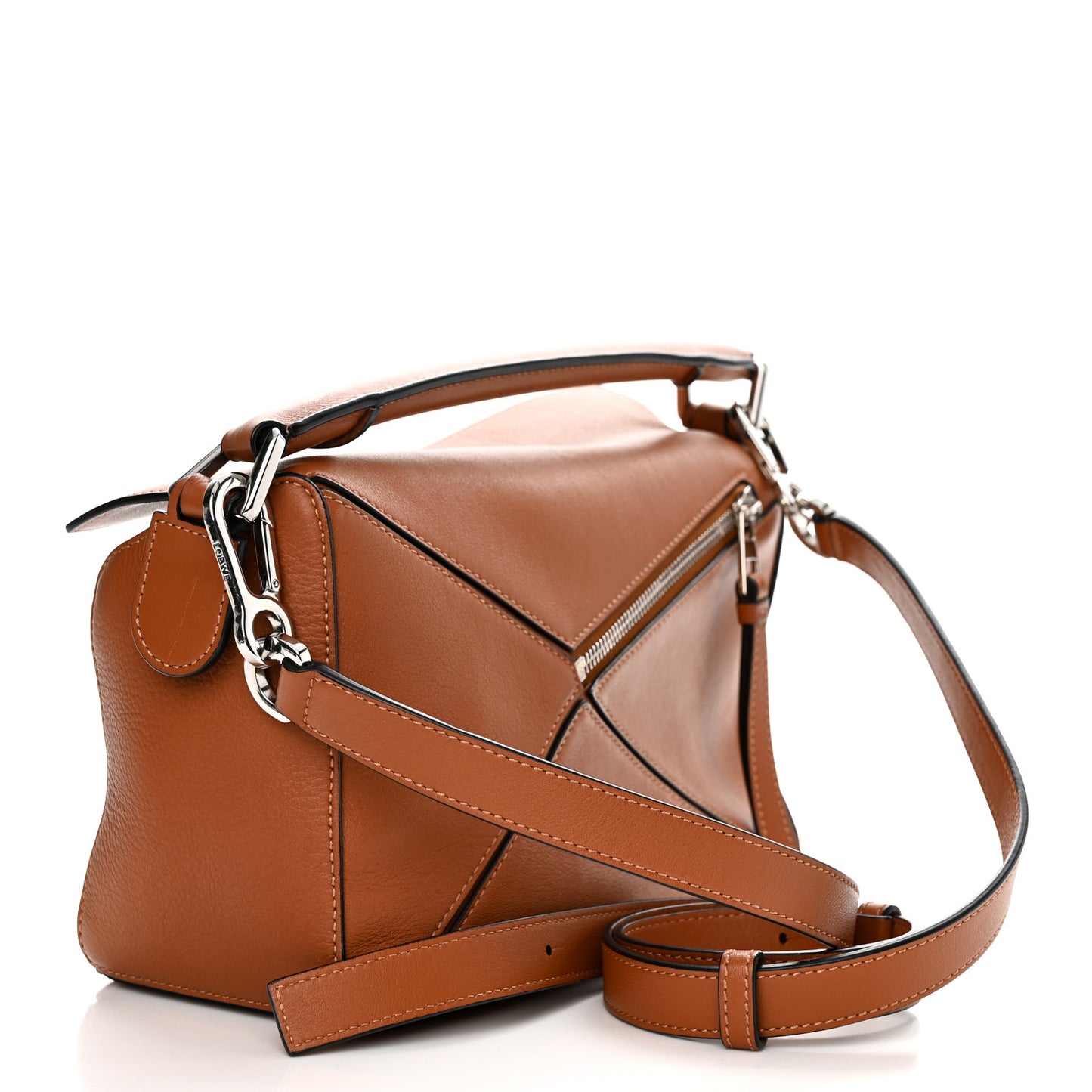 Calfskin Small Puzzle Bag Tan