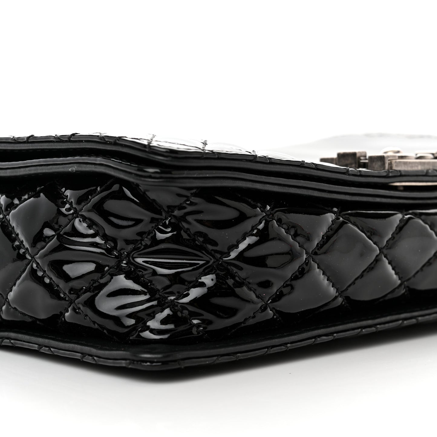 Patent New Medium Boy Reverso Flap Black