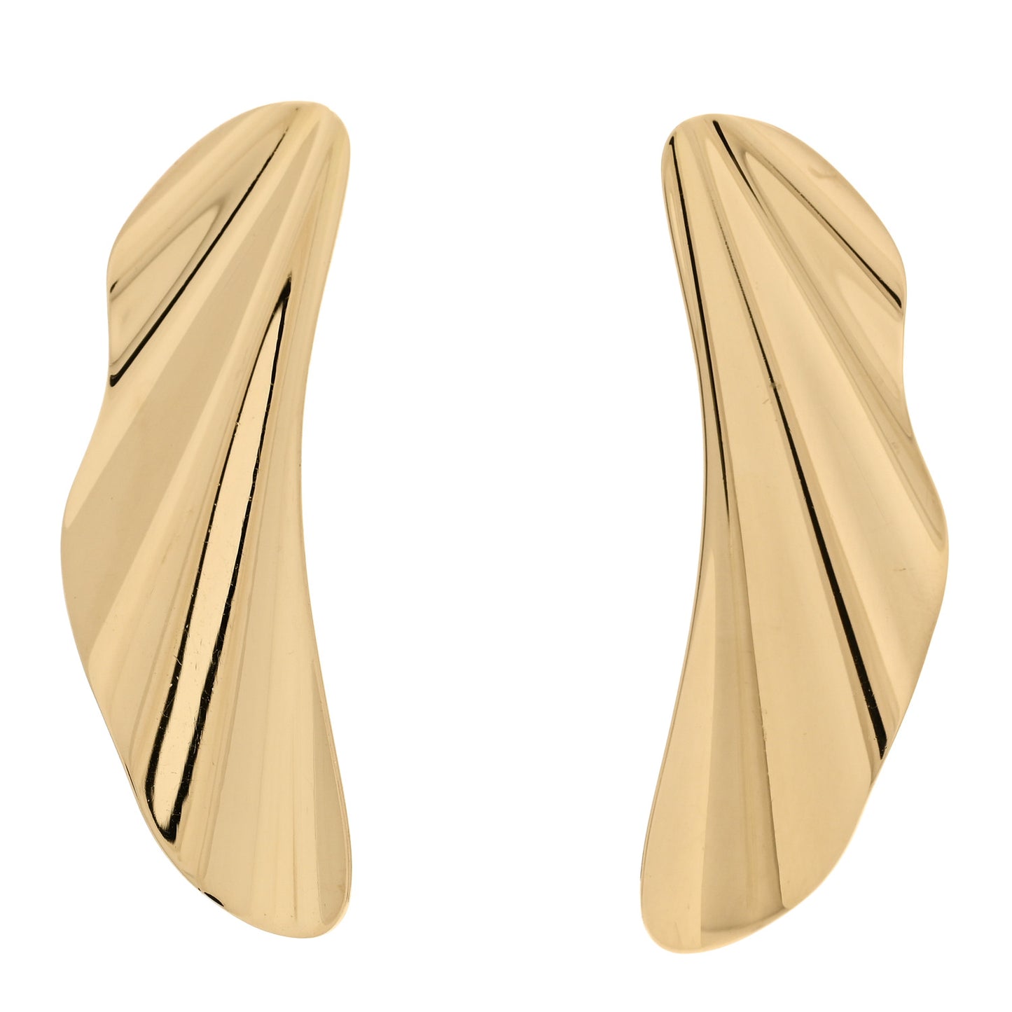 18K Yellow Gold Elsa Peretti Small High Tide Earrings