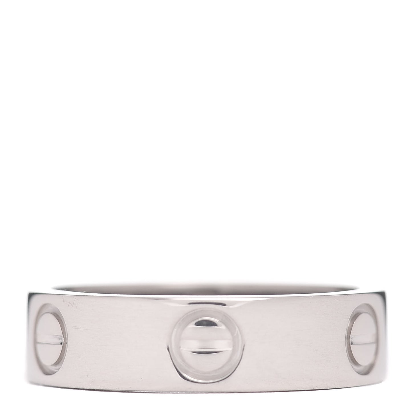 18K White Gold 5.5mm LOVE Ring 55 7.25