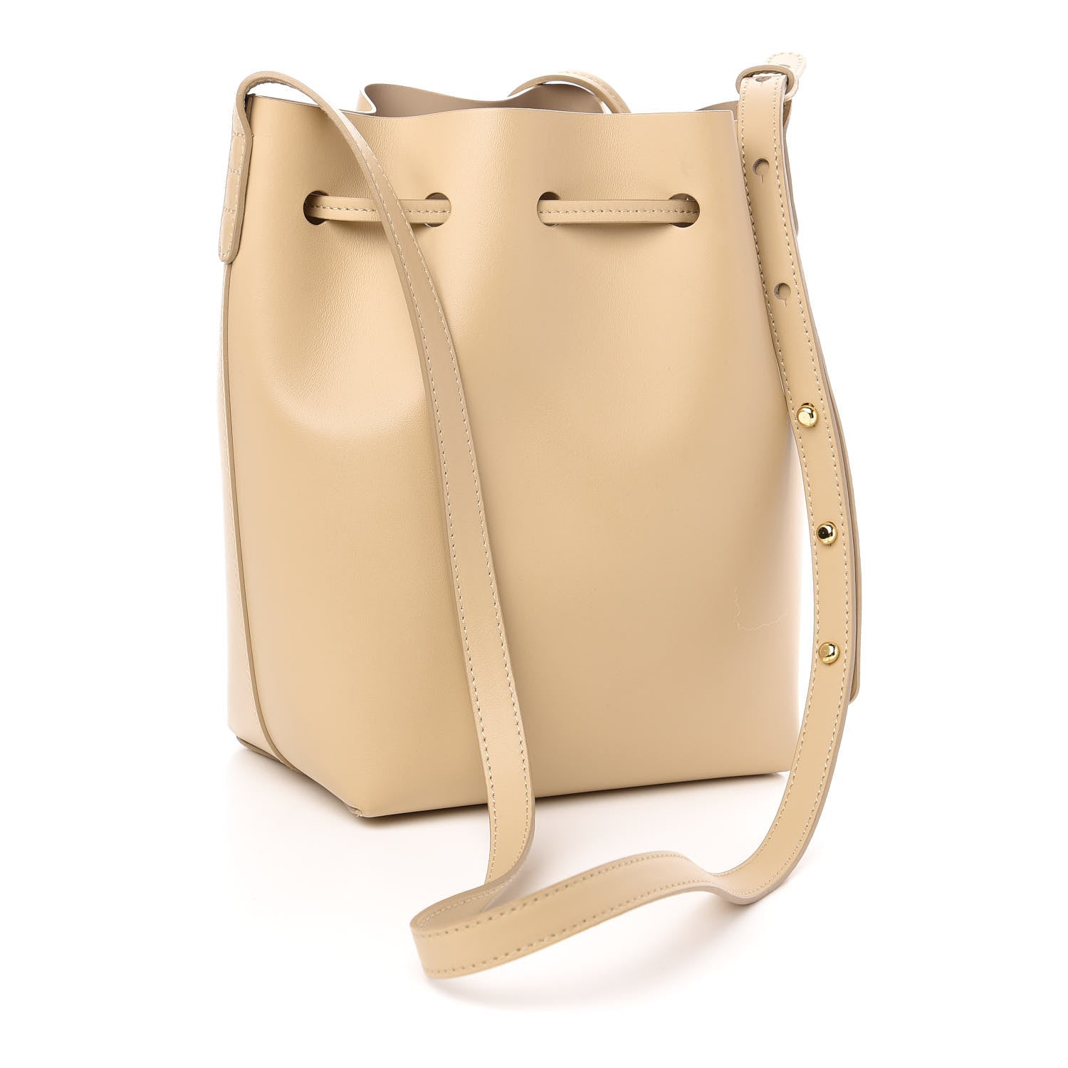 Mansur Gavriel Calfskin Mini Bucket Bag Sand 3 of 9