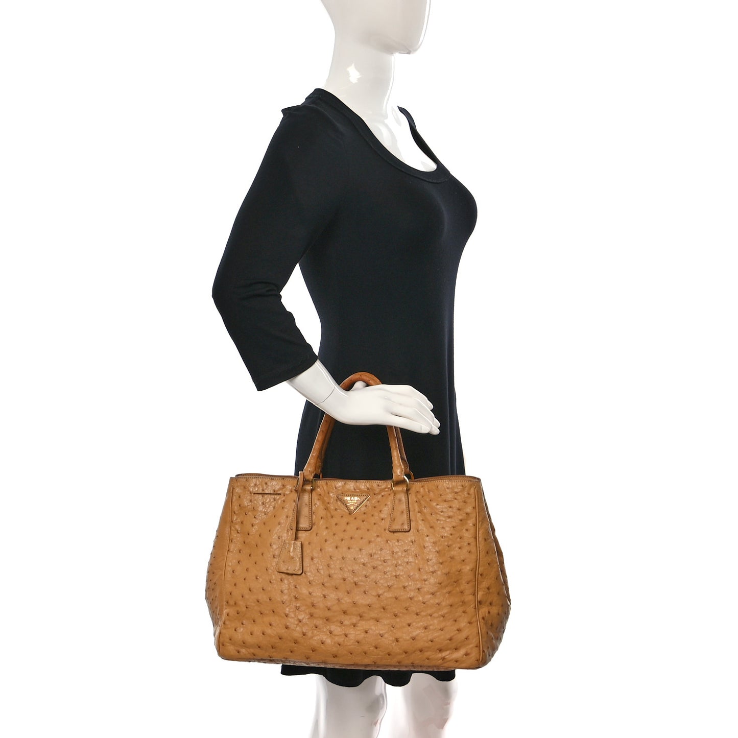 Ostrich Executive Tote Cognac