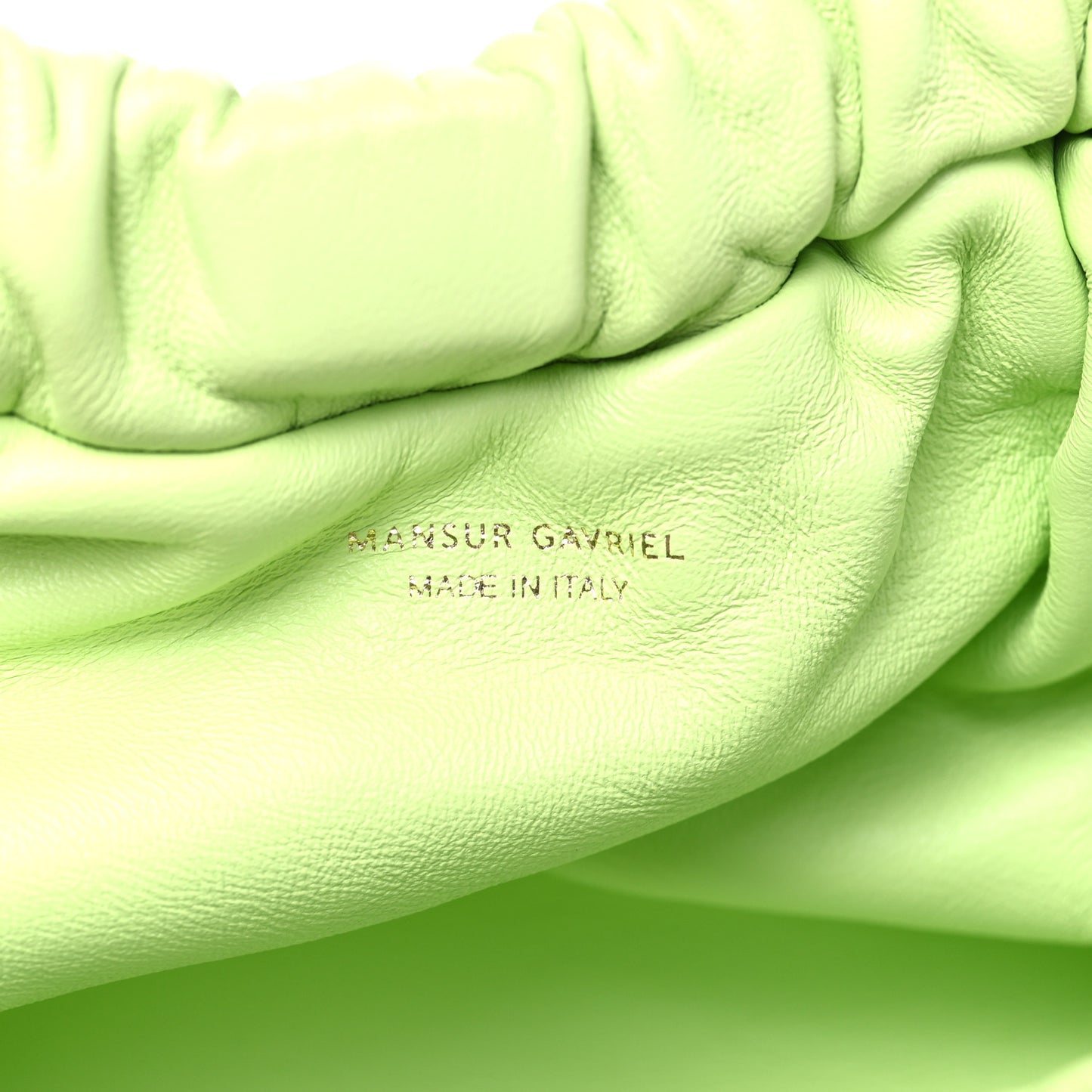 Lambskin Mini Cloud Clutch Mint