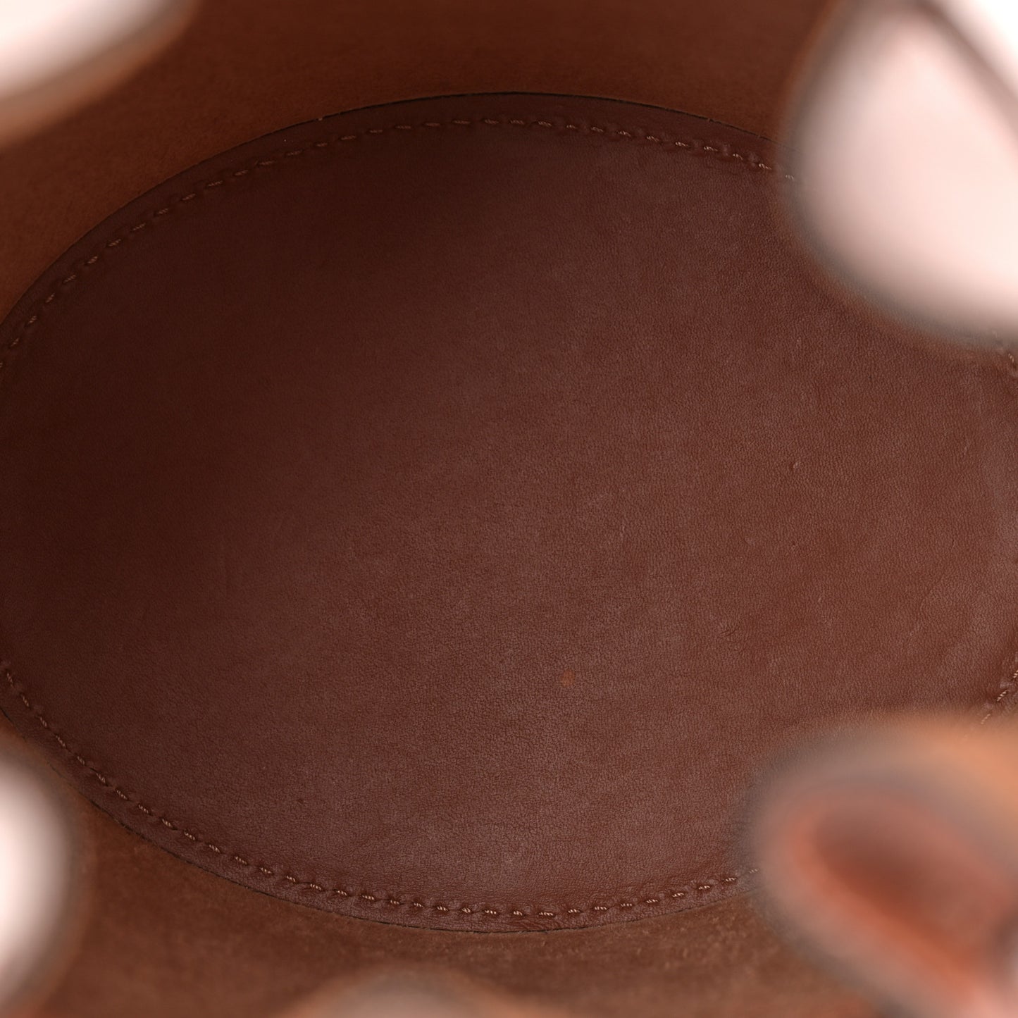 Calfskin Mini Balloon Bucket Bag Tan