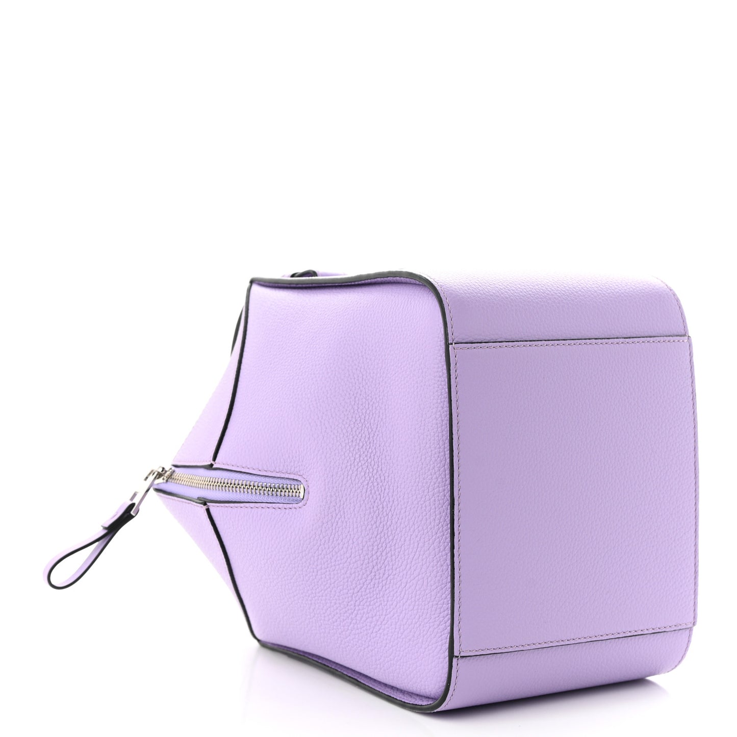 Soft Grained Calfskin Compact Hammock Shoulder Bag Purple