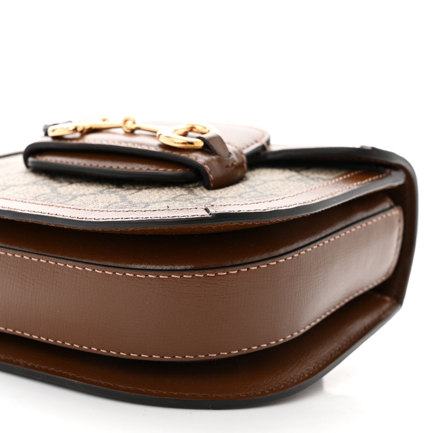 GG Supreme Monogram Horsebit 1955 Belt Bag Beige Brown Sugar