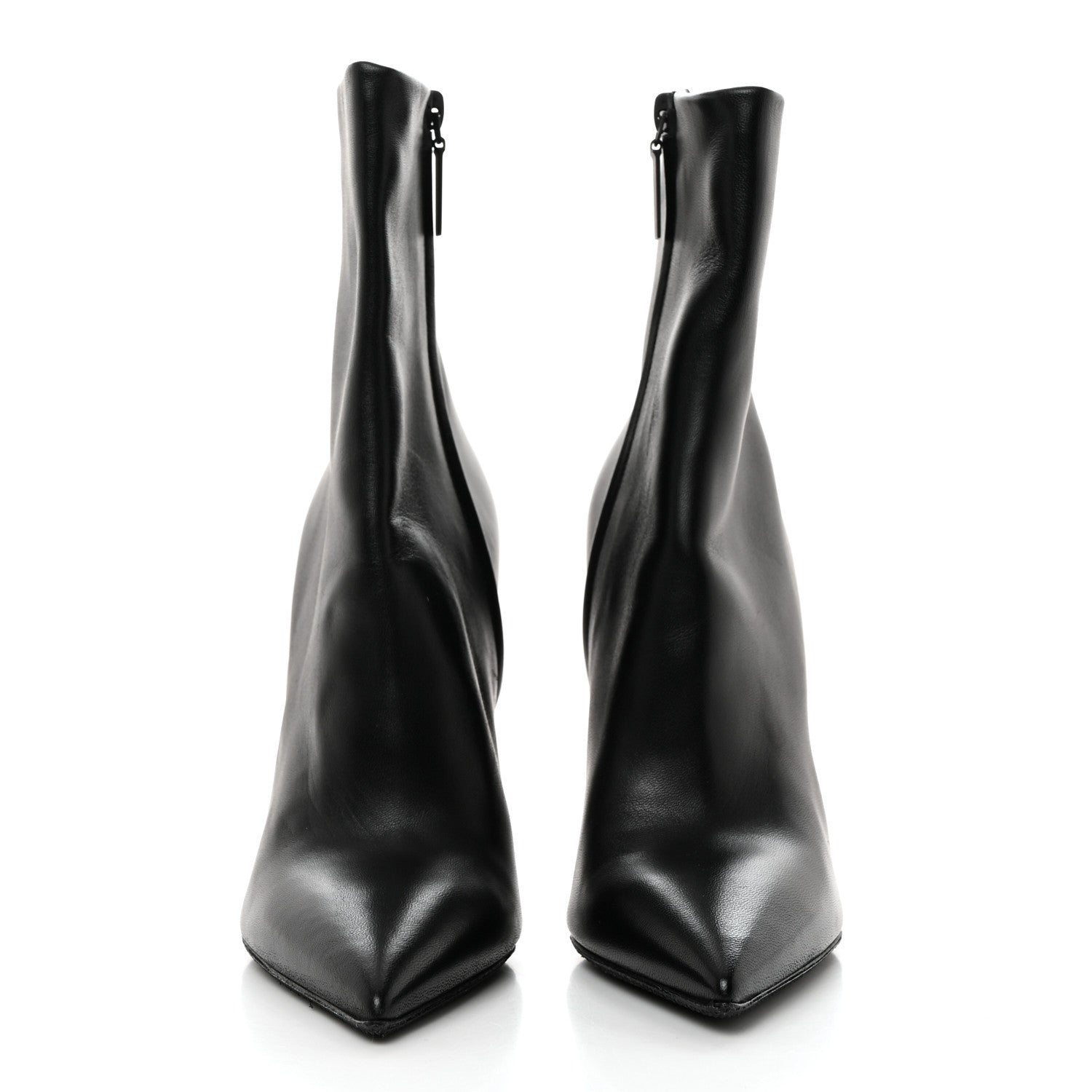 Saint Laurent Calfskin Opyum Ankle Boots 37 Black 2 of 9