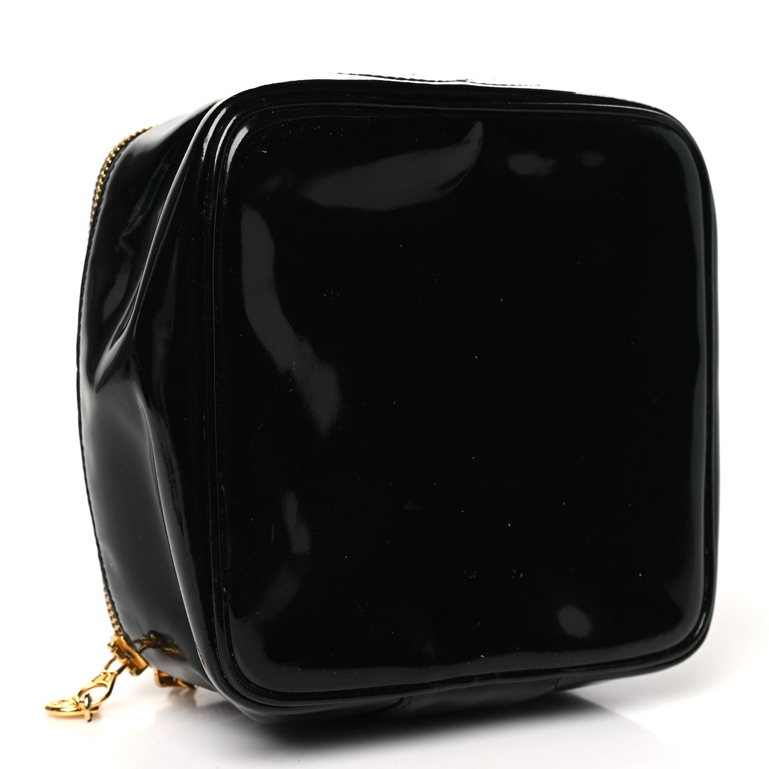Chanel Patent Vanity Cosmetic Case Black 4 of 10