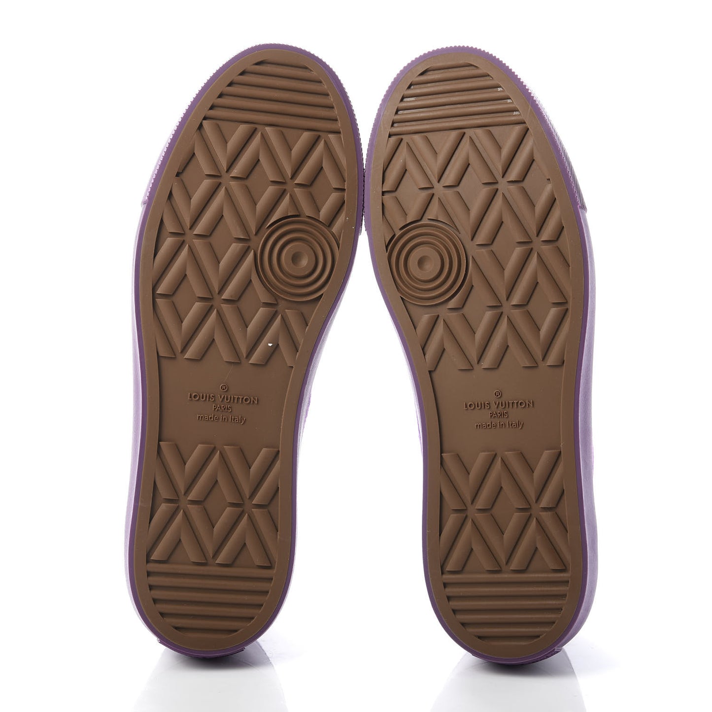 Canvas Monogram Mens Tattoo Sneakers 7.5 Violet