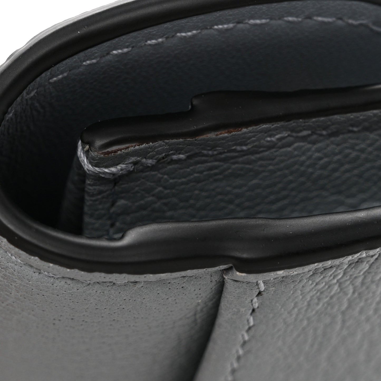 Goatskin Saddle Card Holder Sky Blue