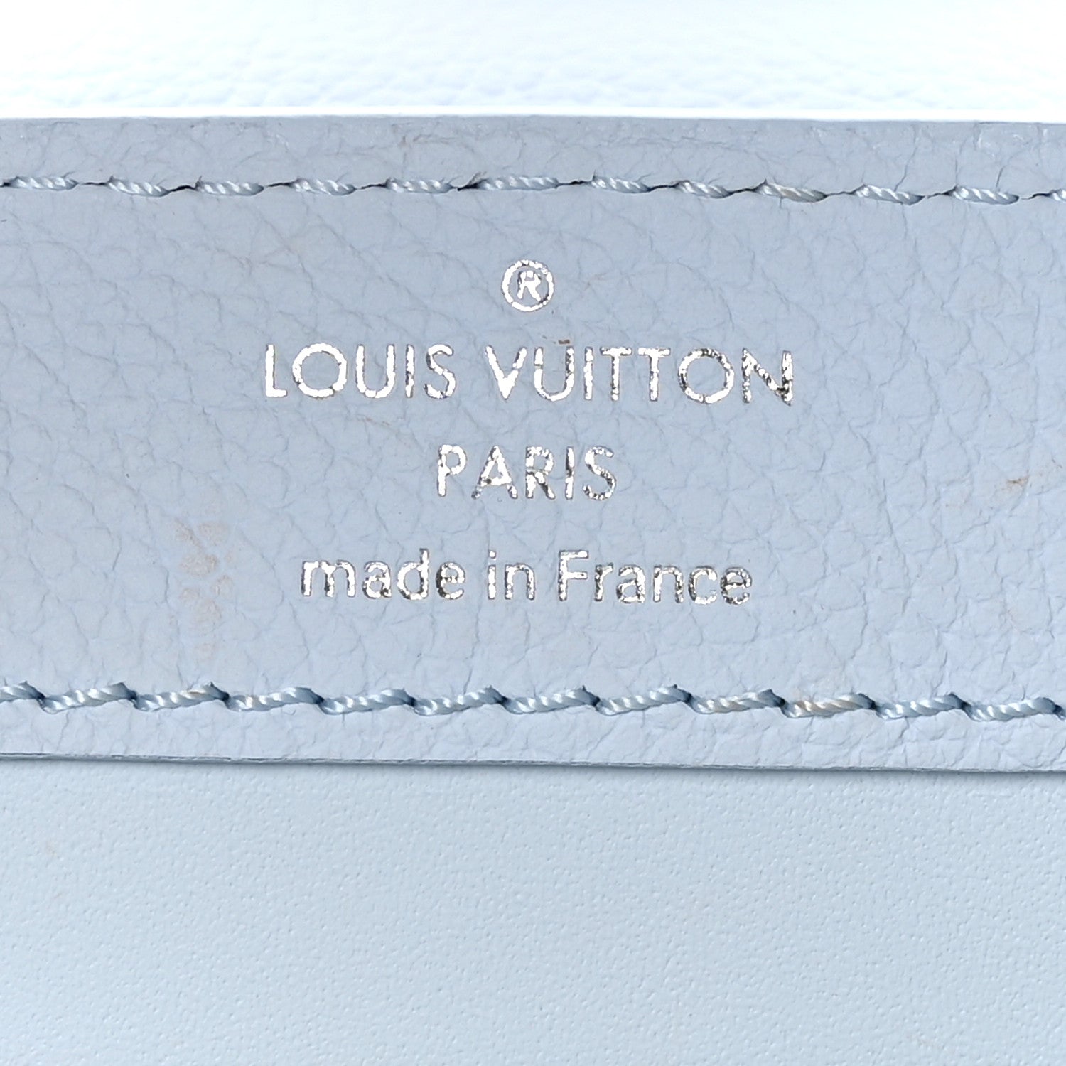 Louis Vuitton Taurillon Capucines East West Mini Scarabeo Iridescent Washed Blue 5 of 8