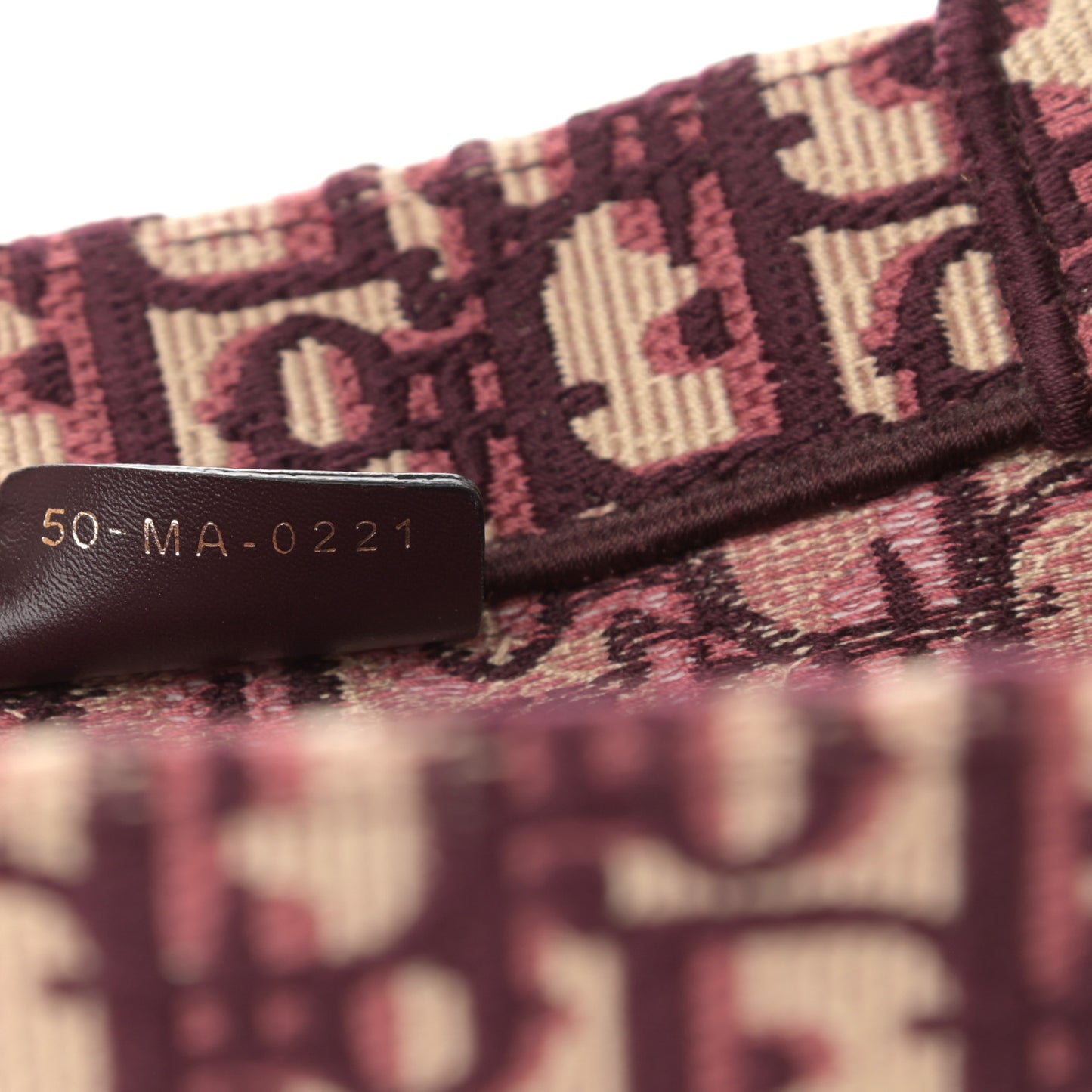 Oblique Medium Book Tote Burgundy Multicolor