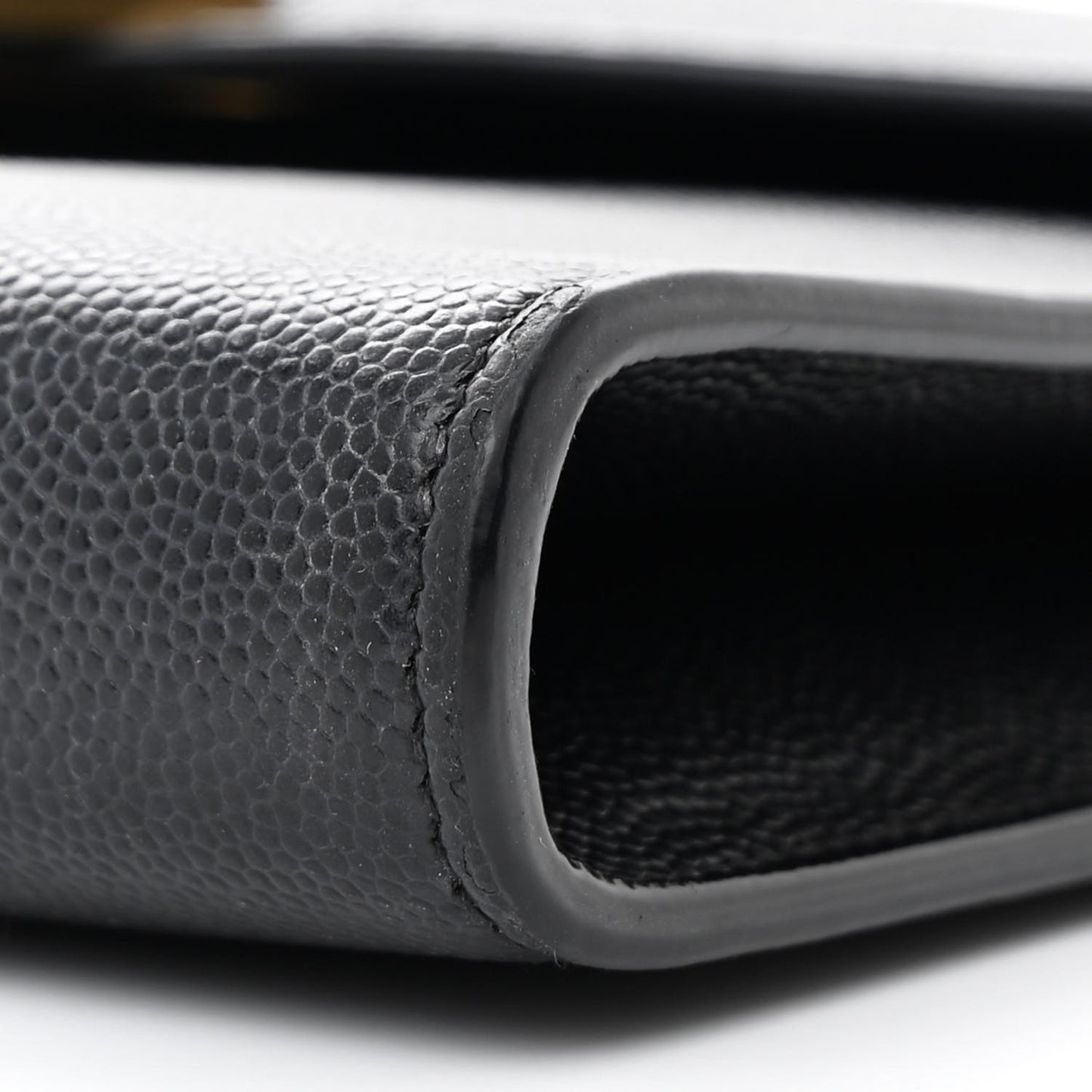 Grain De Poudre Monogram Cassandra Chain Wallet Black