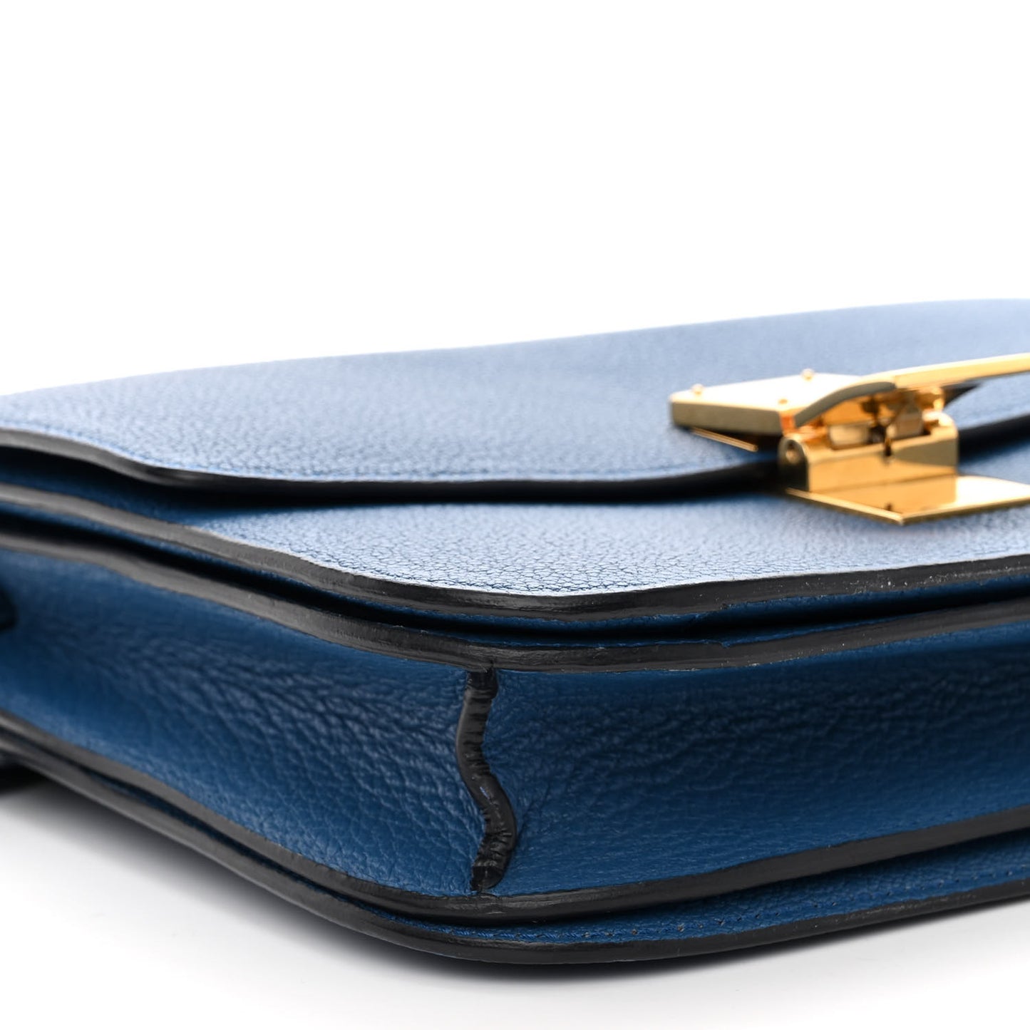 Goatskin Medium Classic Box Flap Bag Deepsea