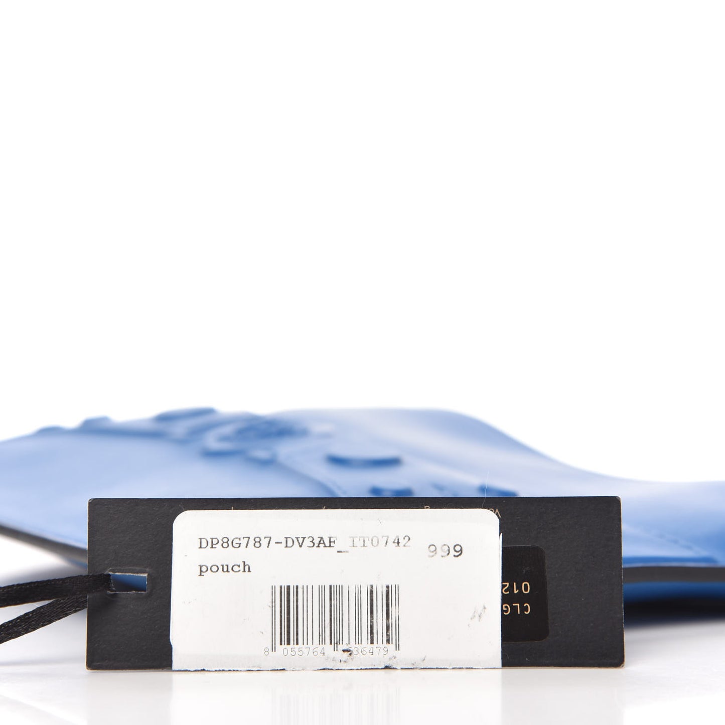 Supple Calfskin Tribute X Crossbody Pouch Blue