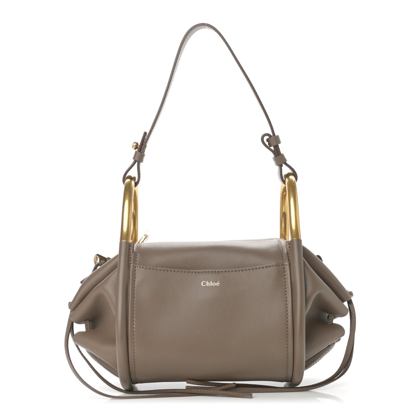 Small Grain Calfskin Hailey Bag Motty Grey