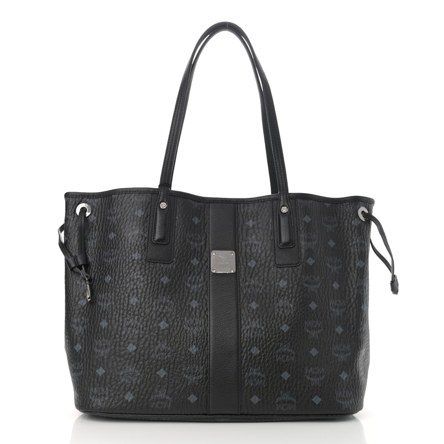 Visetos Medium Liz Reversible Shopper Tote Black