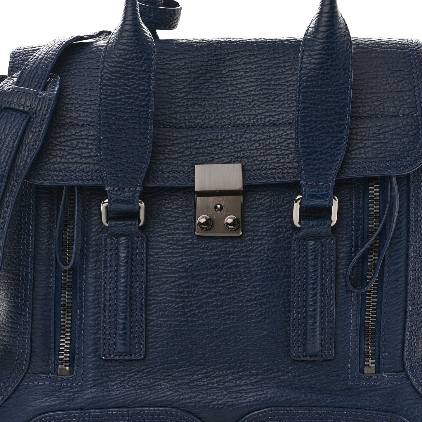 Textured Calfskin Medium Pashli Satchel Ink