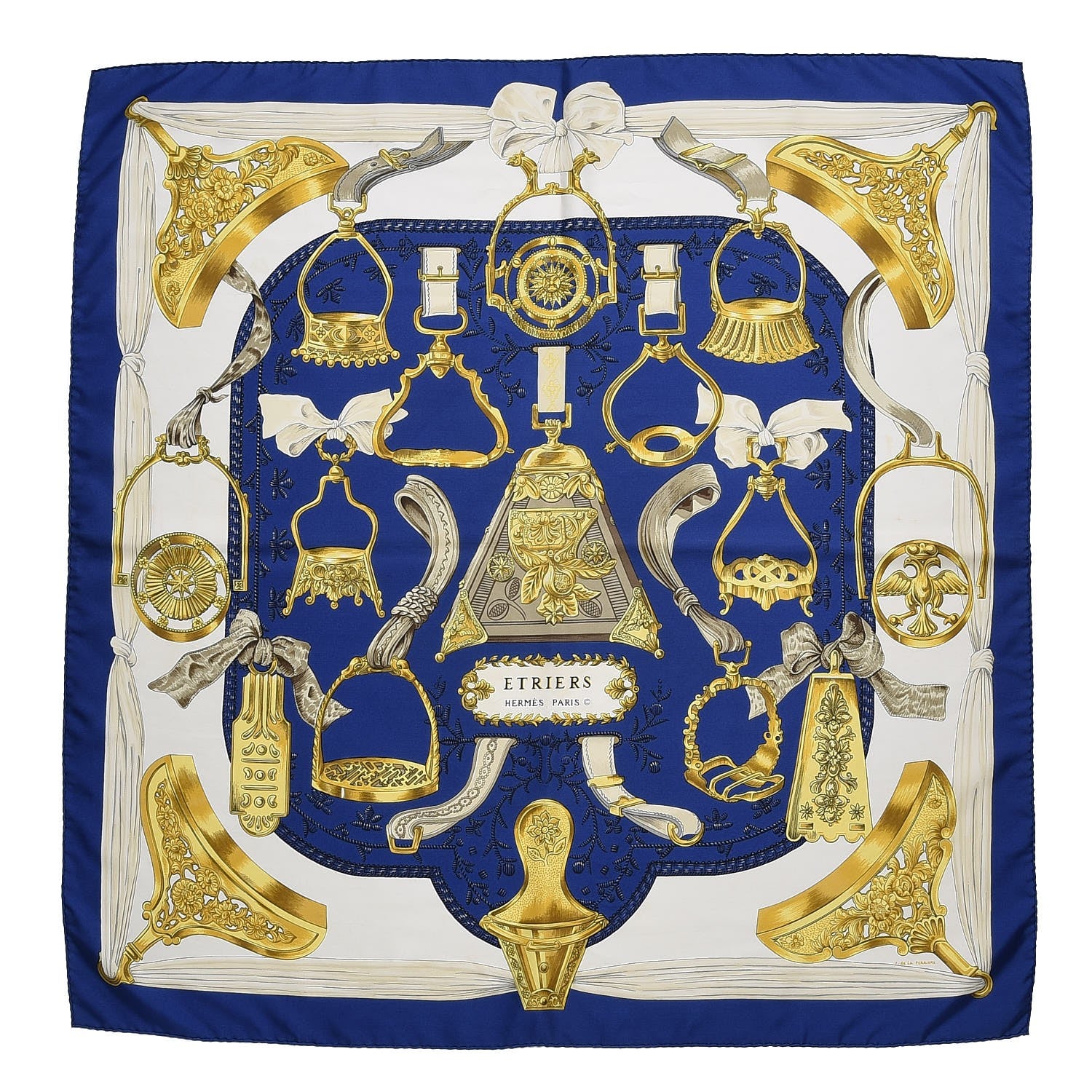 Hermes Silk Concours D Etriers Scarf 90 250120 – FASHIONPHILE