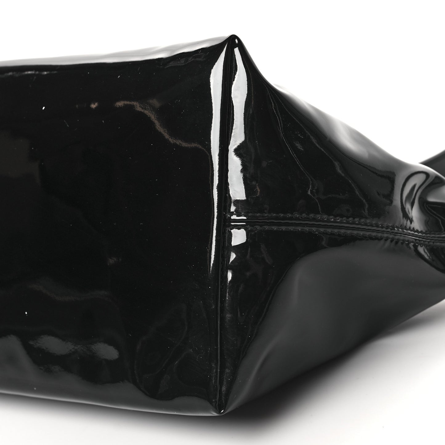 Patent Sac Homme Shoulder Bag Black