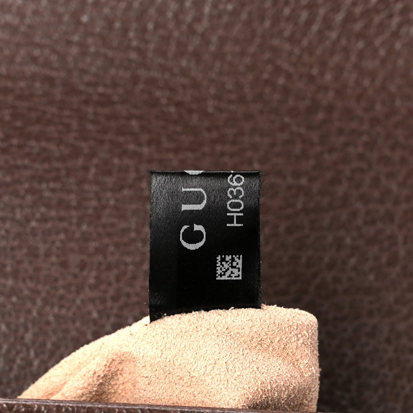 GG Supreme Monogram Textured Dollar Calfskin Web Small Ophidia Padlock Top Handle Bag Beige Ebony New Acero