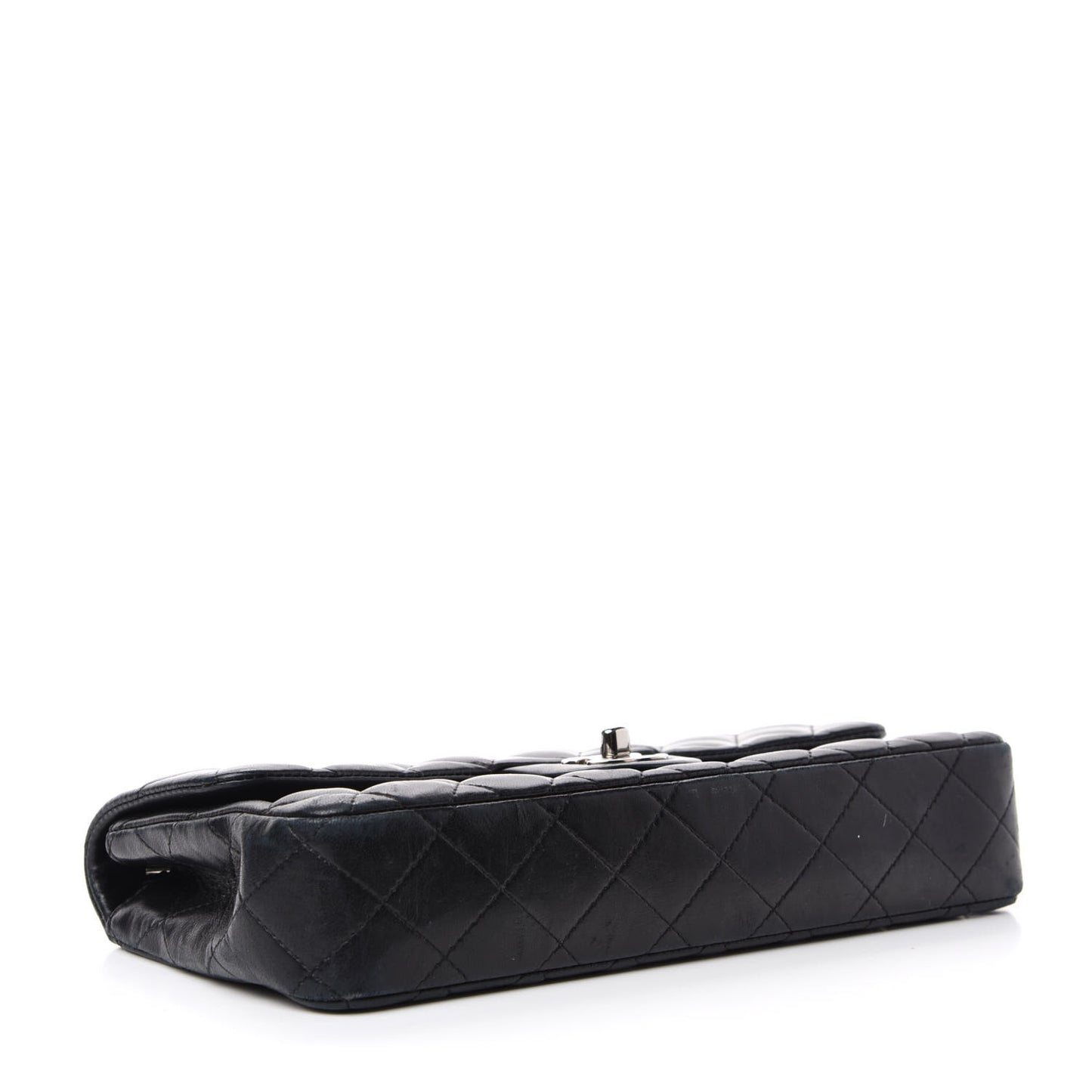 Lambskin Quilted East West Flap Black