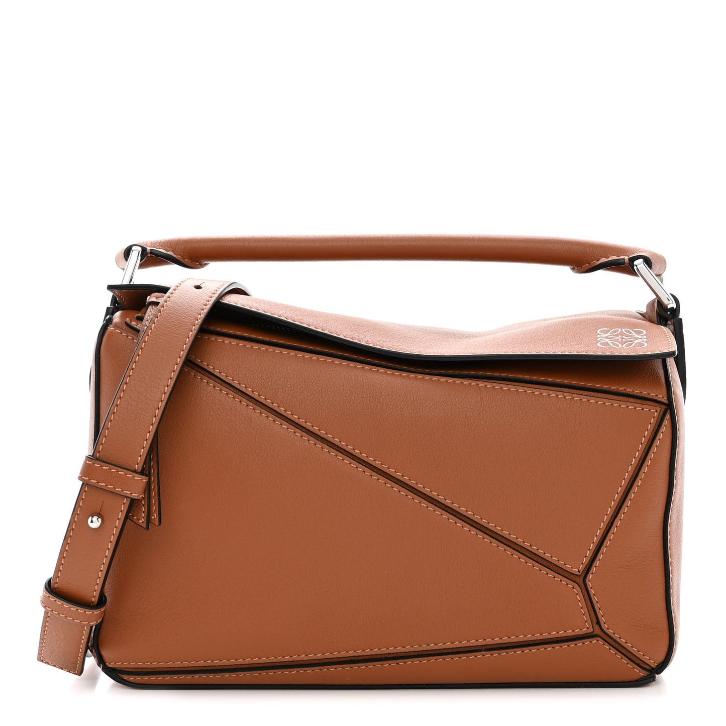 Calfskin Small Puzzle Bag Tan