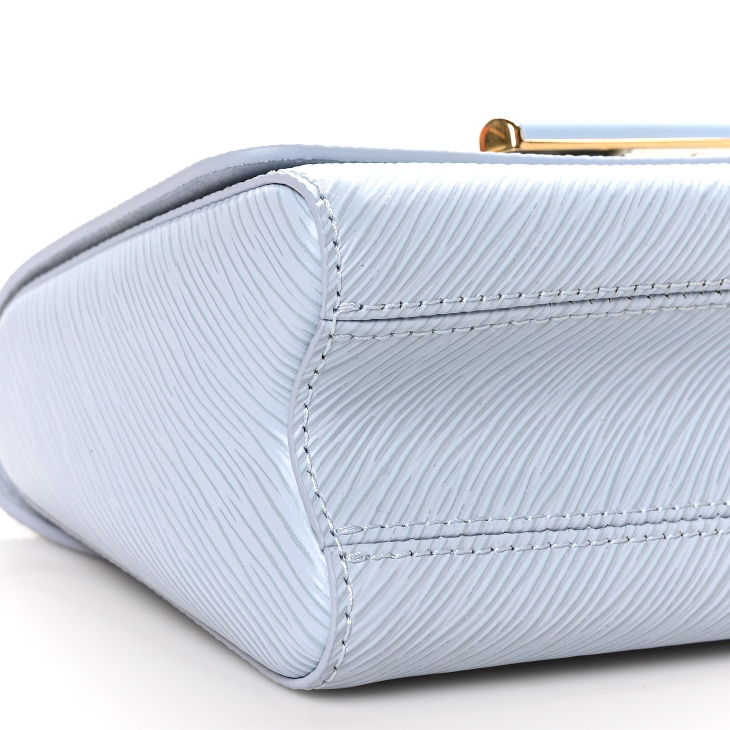 Epi Twist Shoulder Bag PM Bleu Celeste