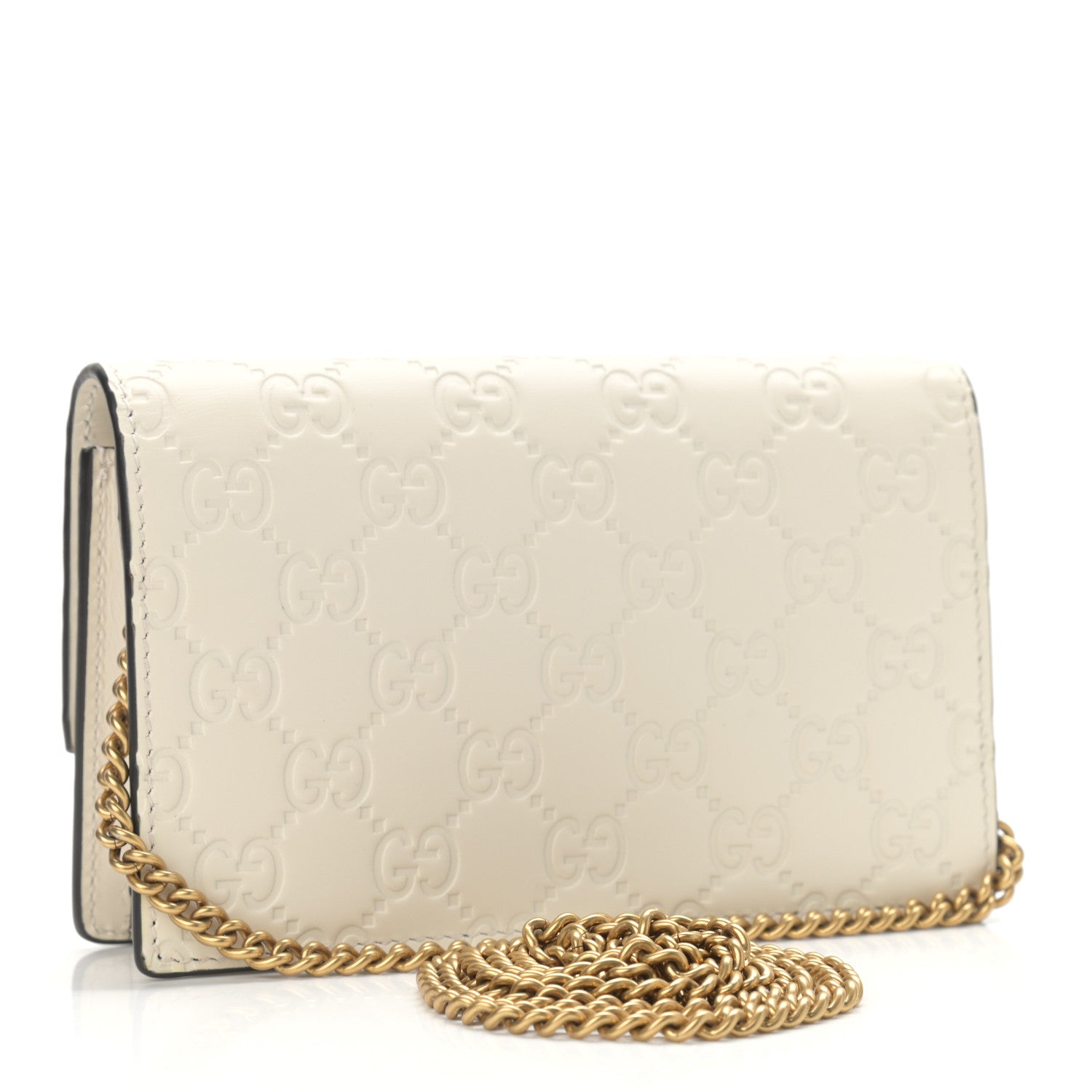 Gucci Guccissima Mini Cherry Chain Bag White 3 of 10