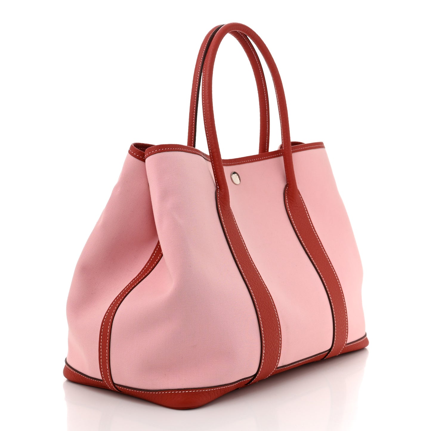 Toile Militaire Vache Country Garden Party Tote 36 MM Rose Sakura Rouge Duchesse