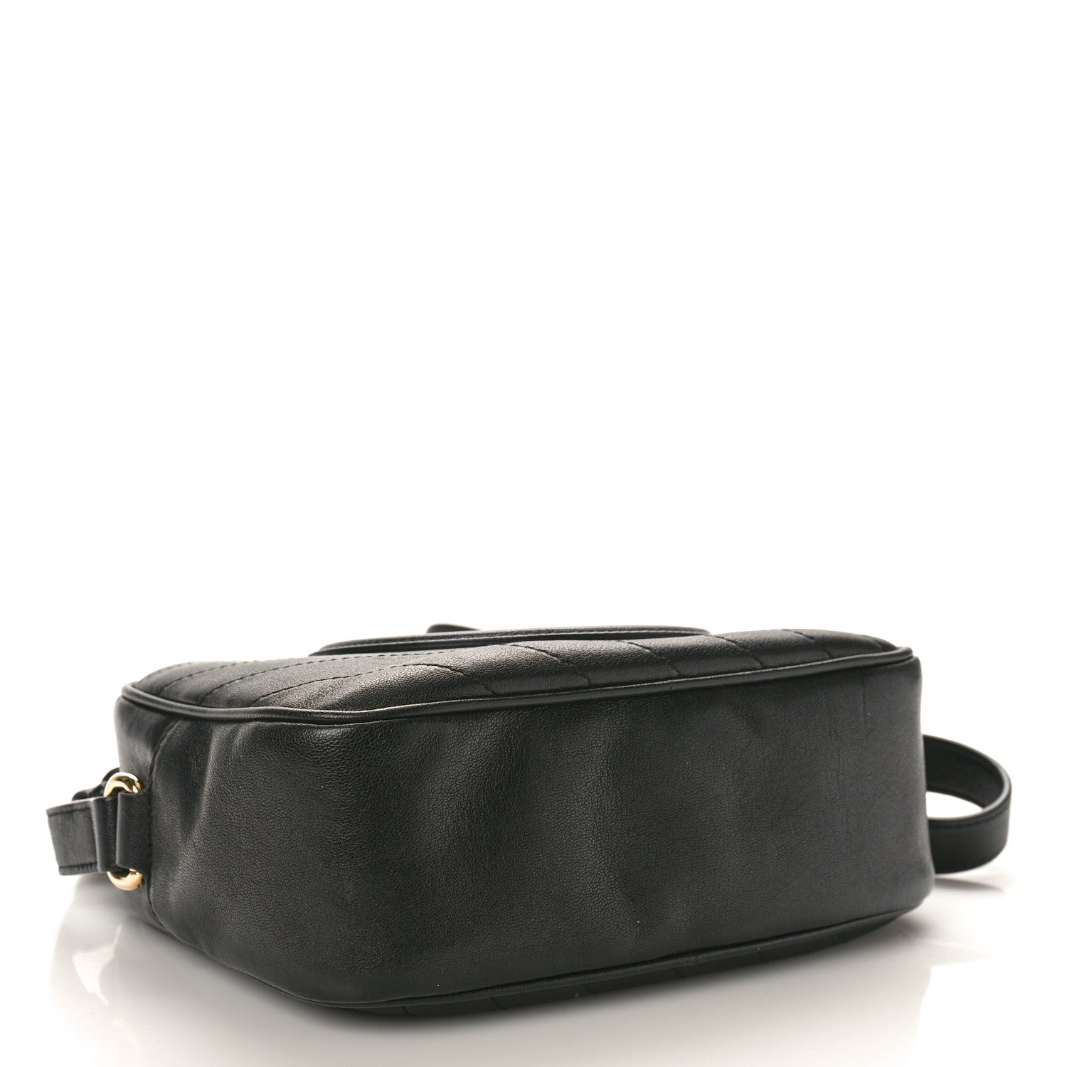 Gucci Sakai Be Green Calfskin Diagonal Stitched Small Blondie Shoulder Bag Black 4 of 9