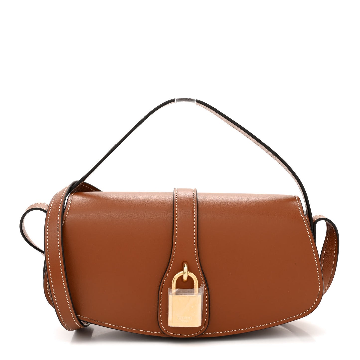 Smooth Calfskin Tabou Clutch On Strap Tan