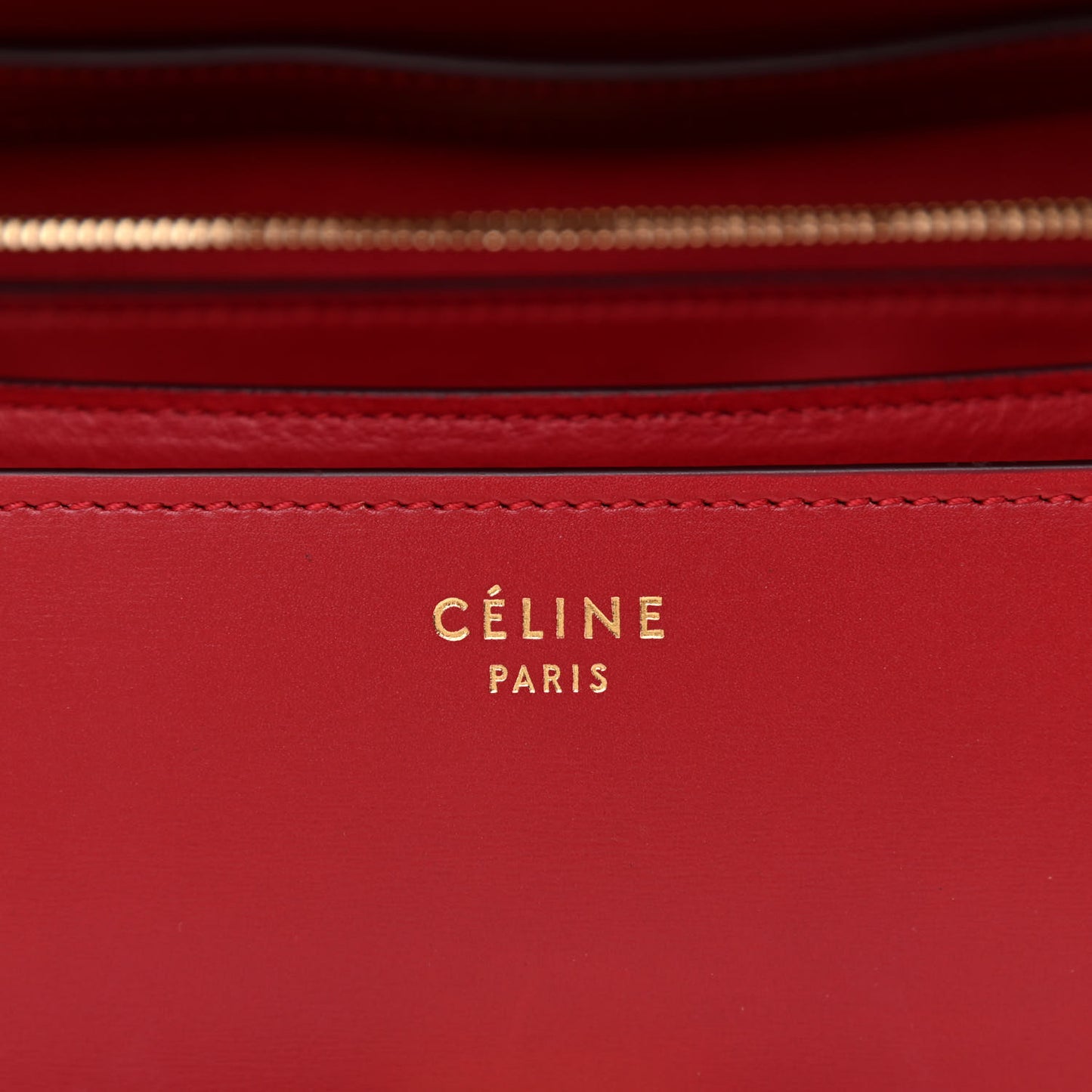 Box Calfskin Medium Classic Box Flap Bag Red