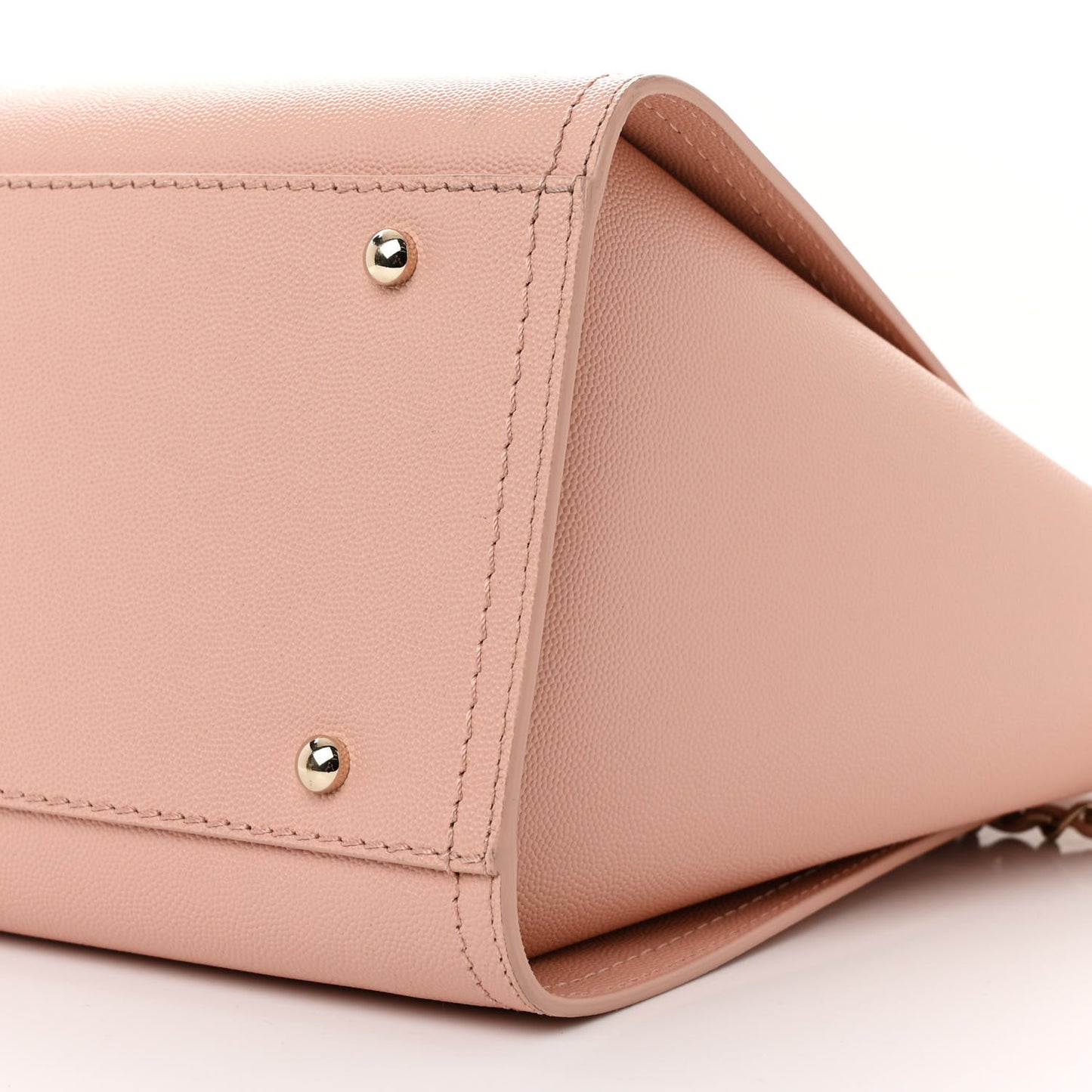 Caviar Small Studded Deauville Tote Light Pink