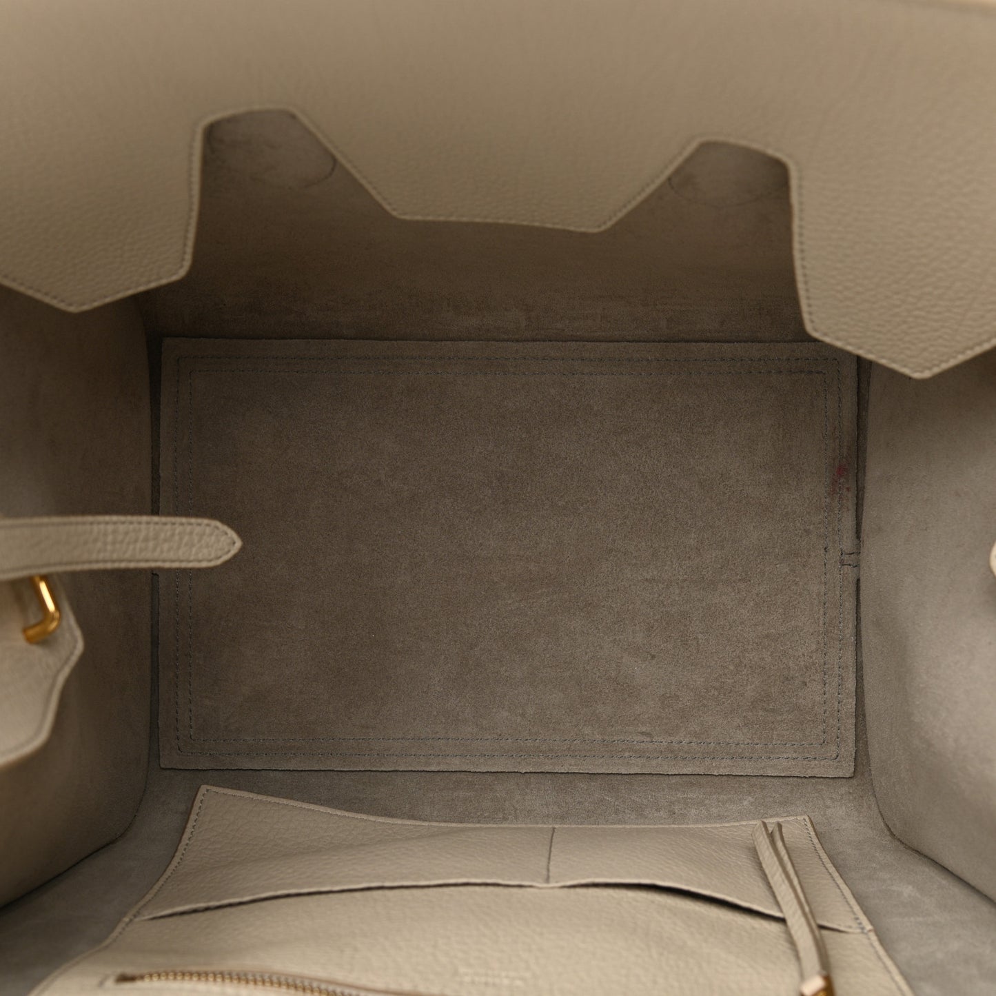 Crisped Calfskin Tie Knot Small Tote Chalk