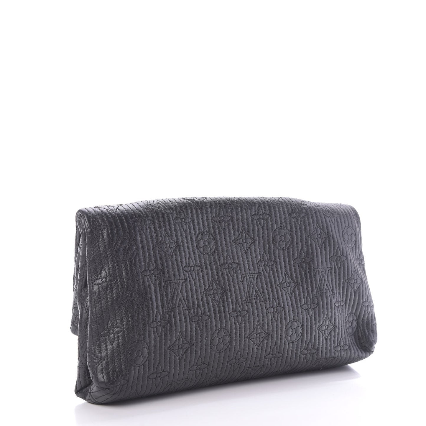 Calfskin Quilted Monogram Altair Clutch Black