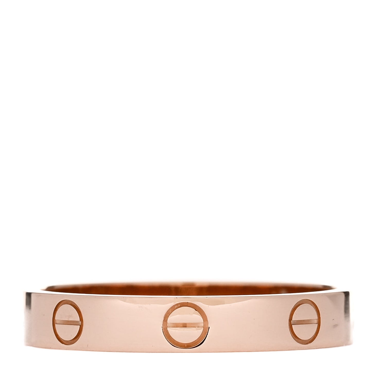 18K Pink Gold 3.5mm LOVE Wedding Band Ring 60 9