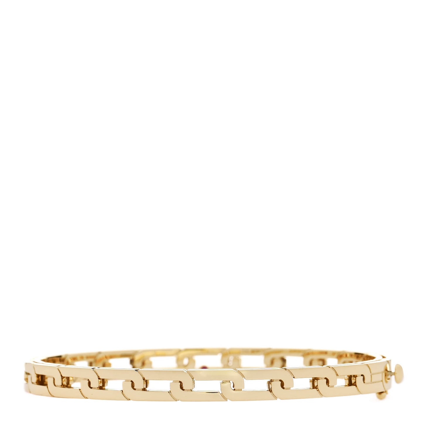 18K Yellow Gold Slim Navarra Bangle Bracelet