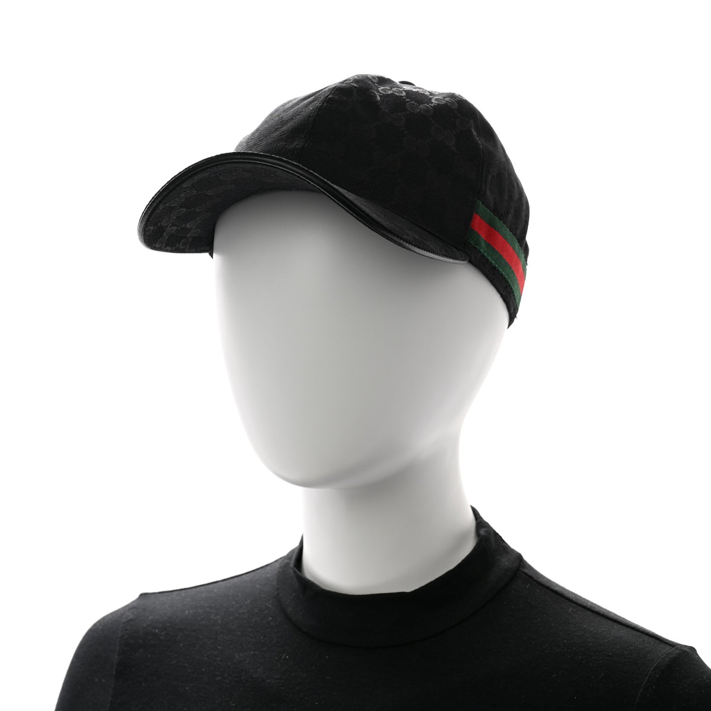 Monogram Web Baseball Hat M Black