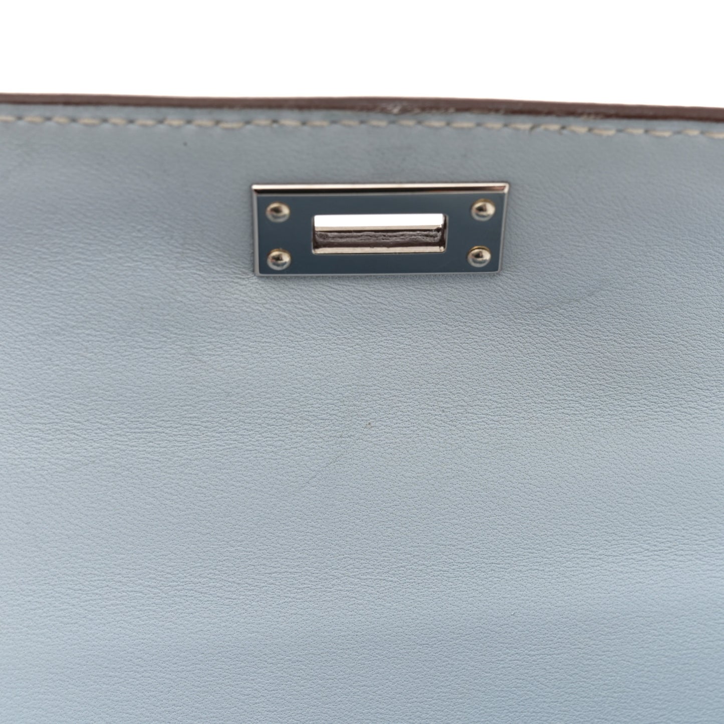 Epsom Mini Kelly Sellier 20 Bleu Brume