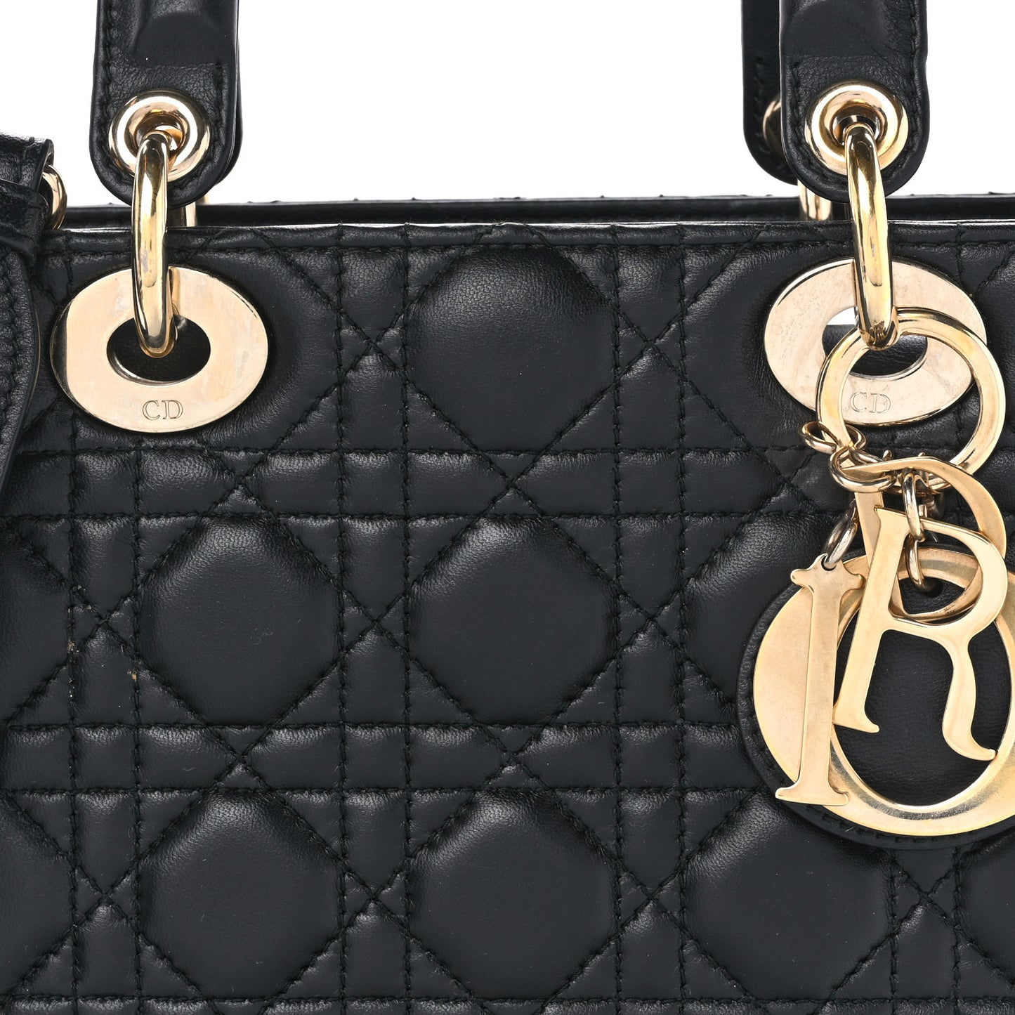 Lambskin Cannage Small My ABCDior Lady Dior Black