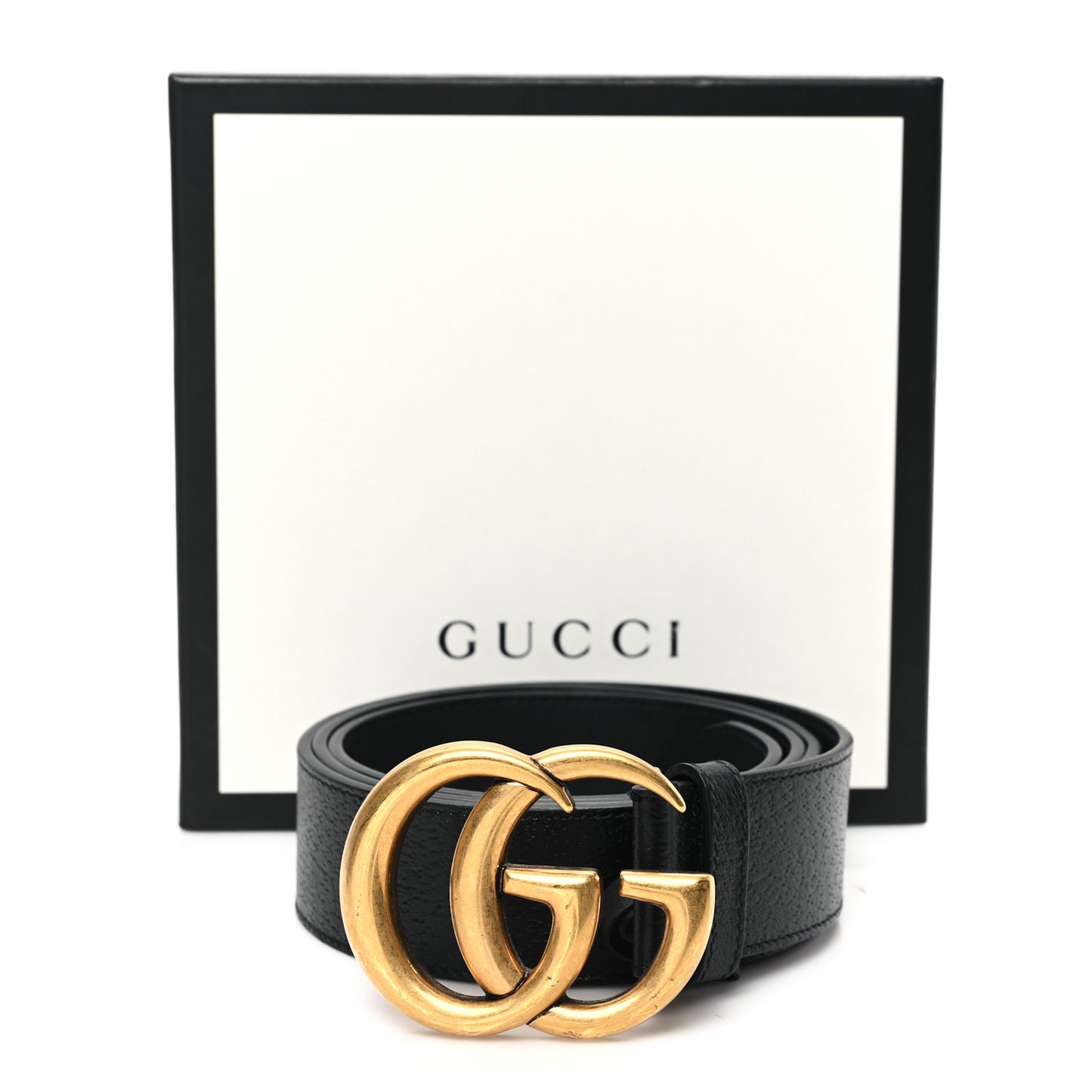 Textured Calfskin Double G 40mm Belt 110 44 Black