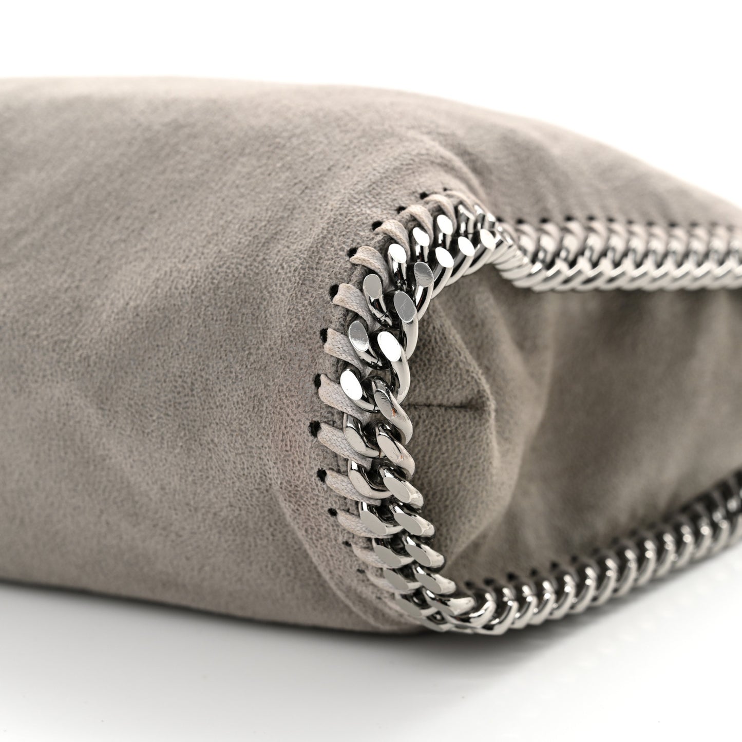 Shaggy Deer Falabella Fold Over Tote Grey