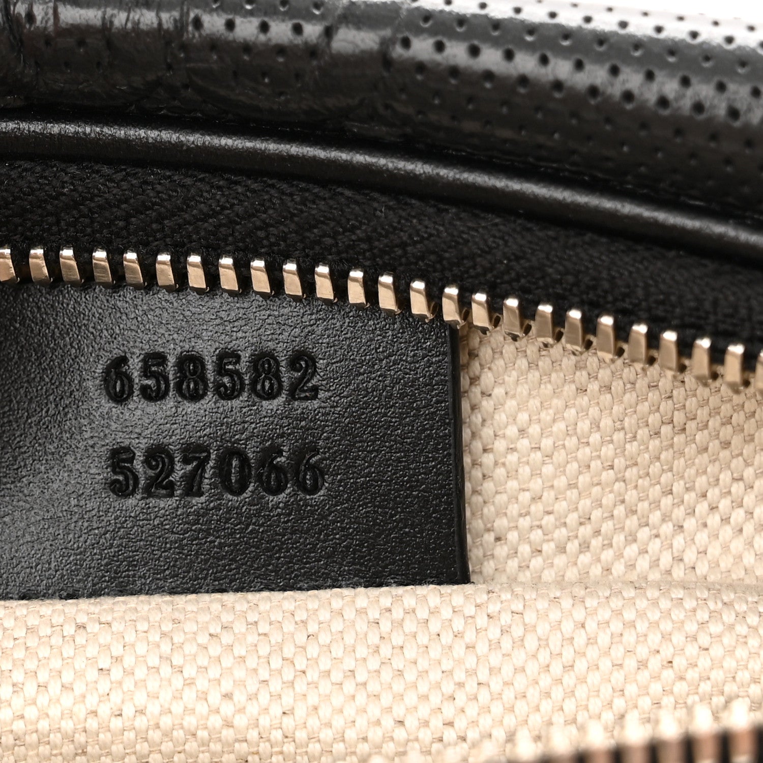 Gucci Calfskin GG Tennis Embossed Belt Bag Black 6 of 10