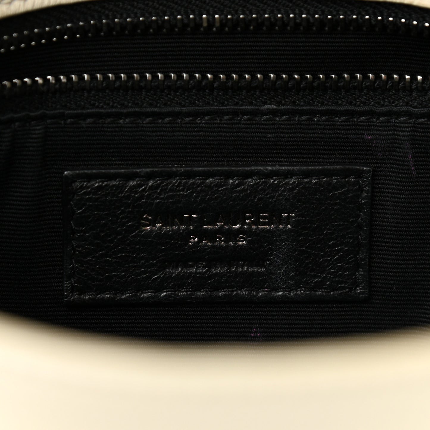 Crinkled Calfskin Matelasse Monogram Medium Niki Chain Satchel Ivory